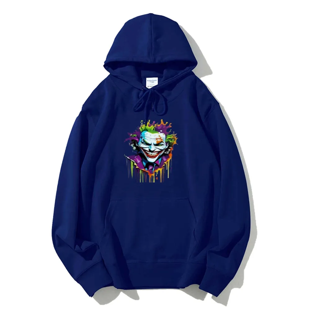 Mens Joker Skull Graphic Hoodies