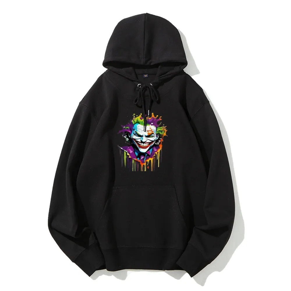 Mens Joker Skull Graphic Hoodies