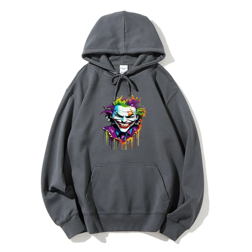 Mens Joker Skull Graphic Hoodies