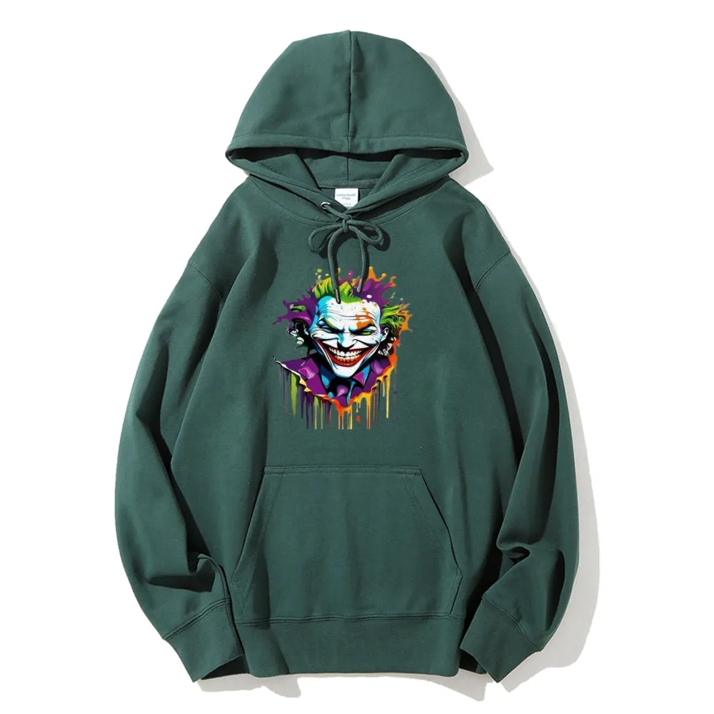 Mens Joker Skull Graphic Hoodies