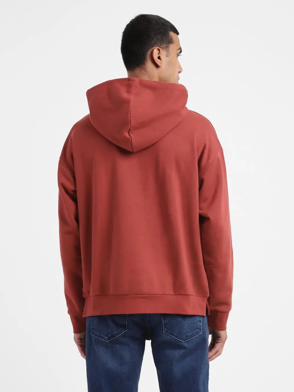 Men's Solid Hooded Sweatshirt