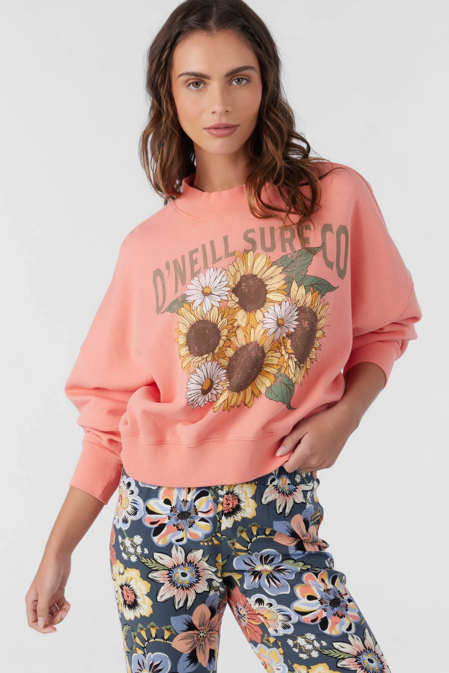 MOMENT CREW NECK CROPPED FLEECE