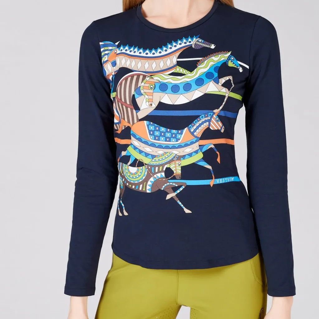 Monterey Women's Printed Long Sleeve Sweatshirt by Vestrum