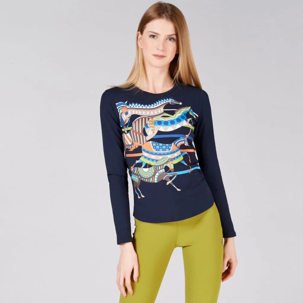 Monterey Women's Printed Long Sleeve Sweatshirt by Vestrum