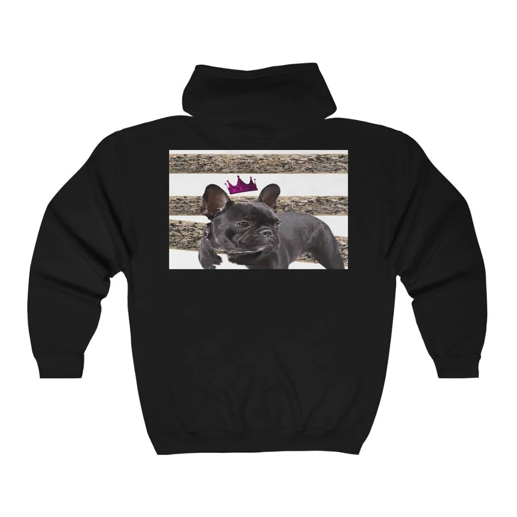 Muddy Pup Queen (B)™ Full Zip Hooded Sweatshirt