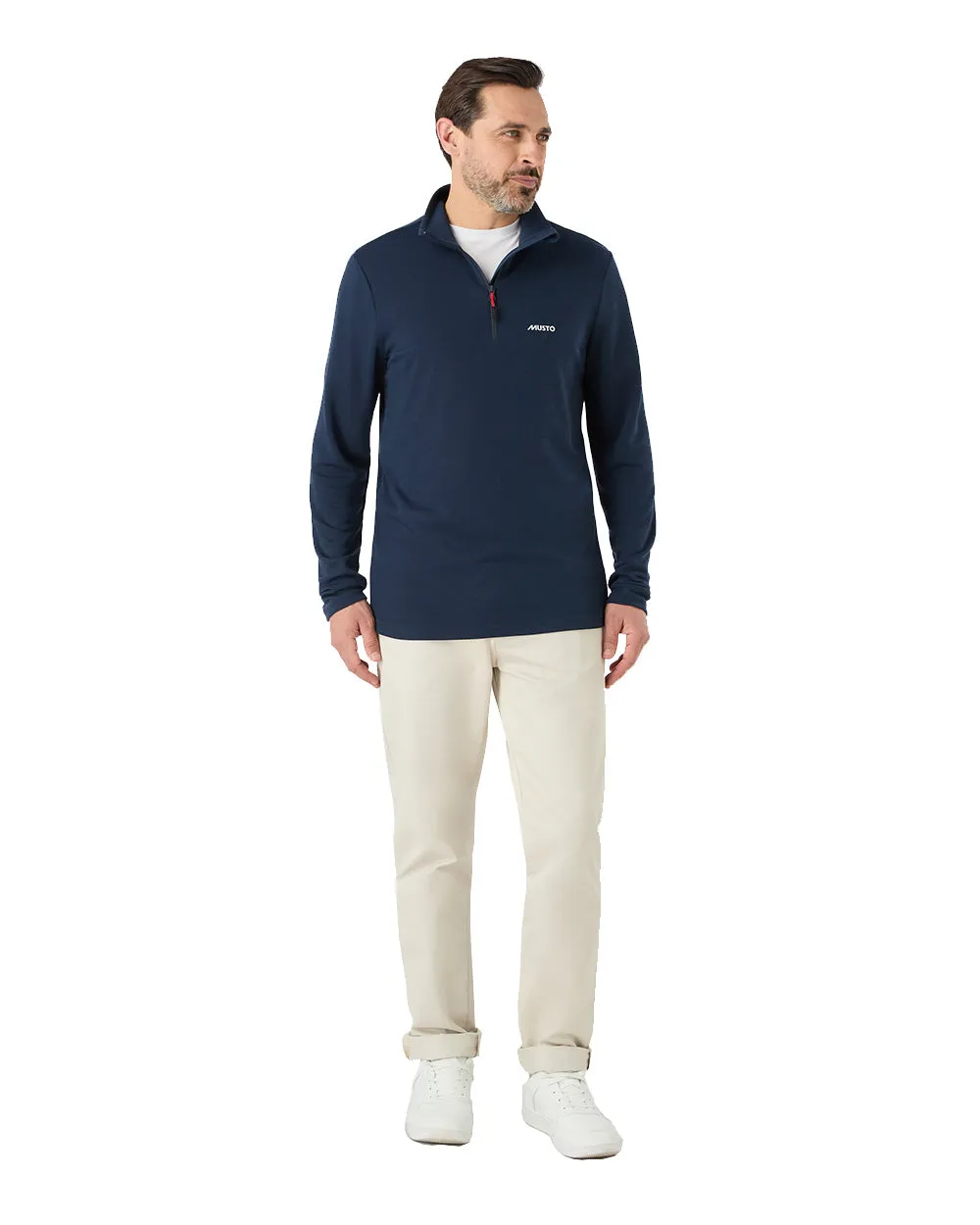 Musto Mens Fast Dry Half Zip Top