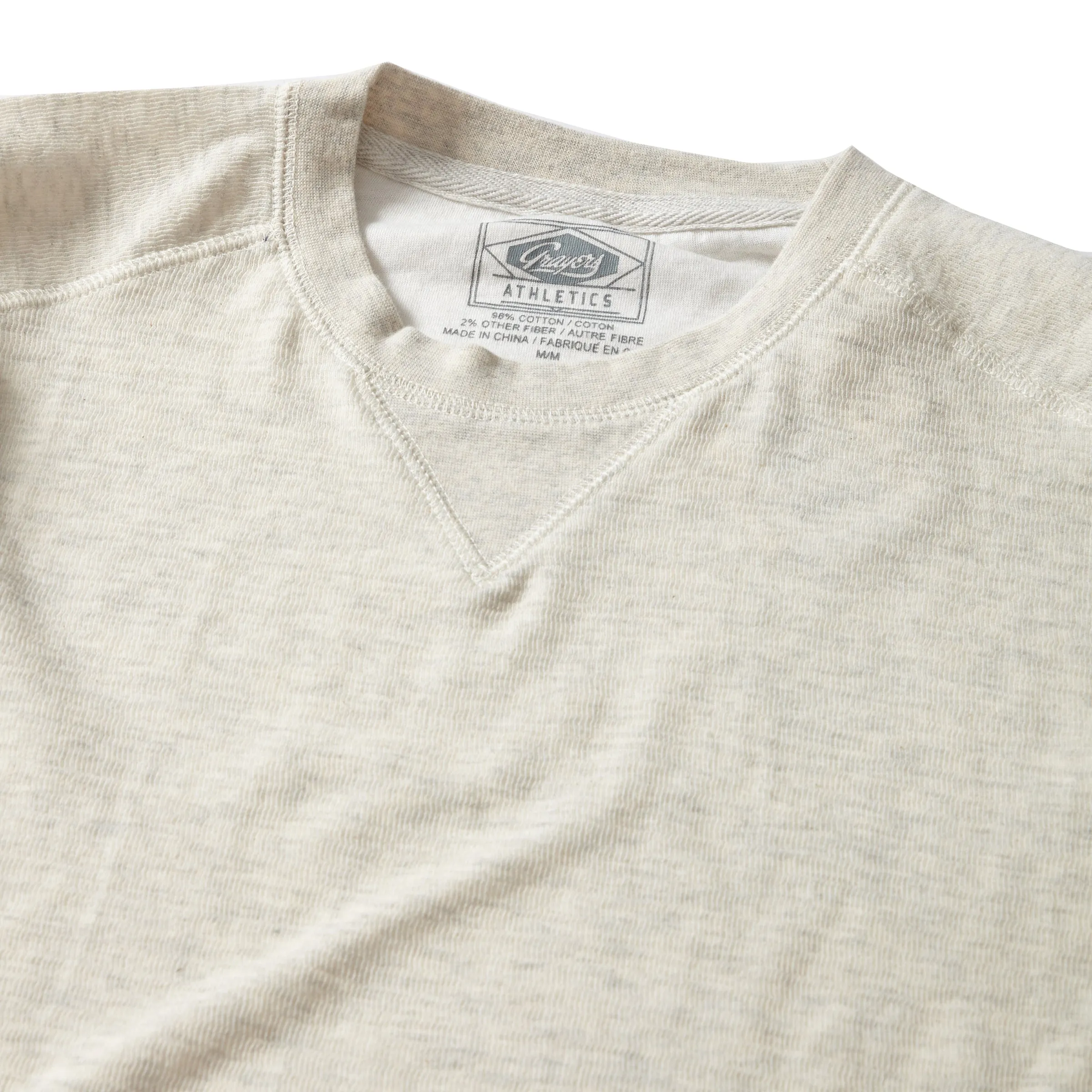 New Windsor Double Cloth Crew - Oatmeal Heather