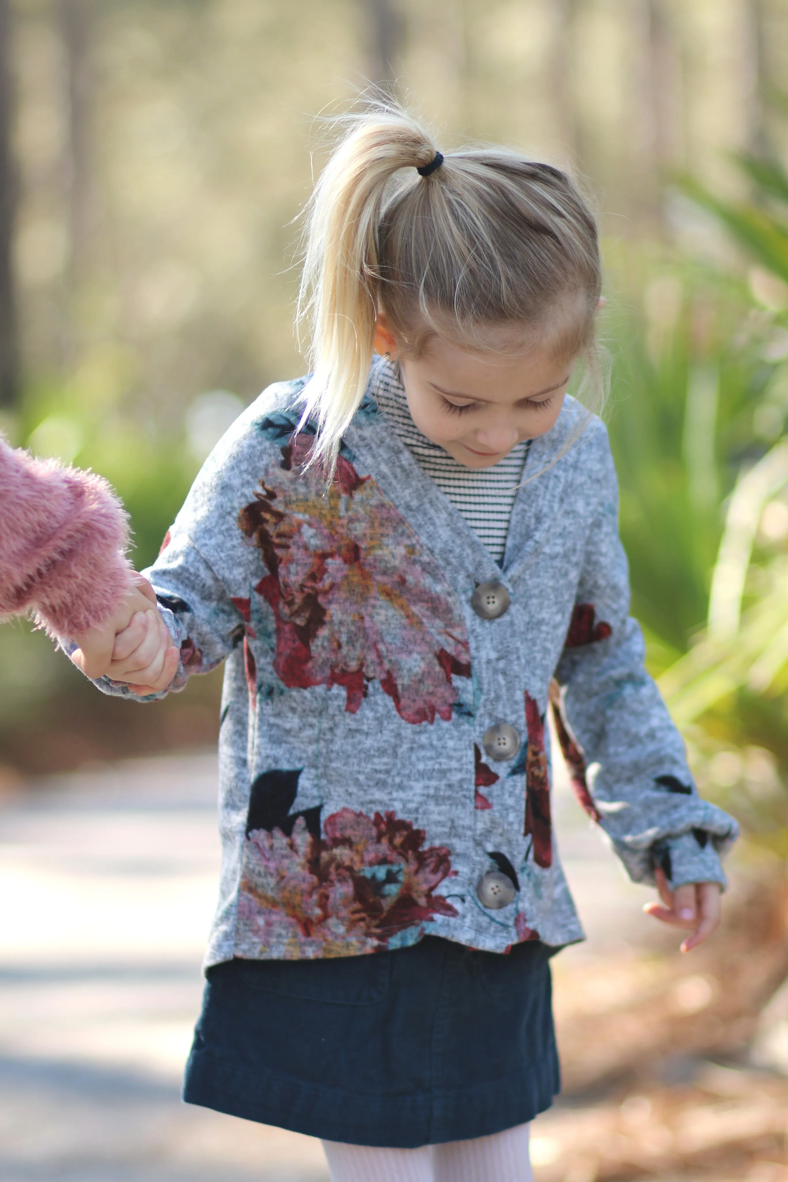 Nightingale Cardigan and Hi-Low Crop PDF Pattern Girls 2T-14yrs