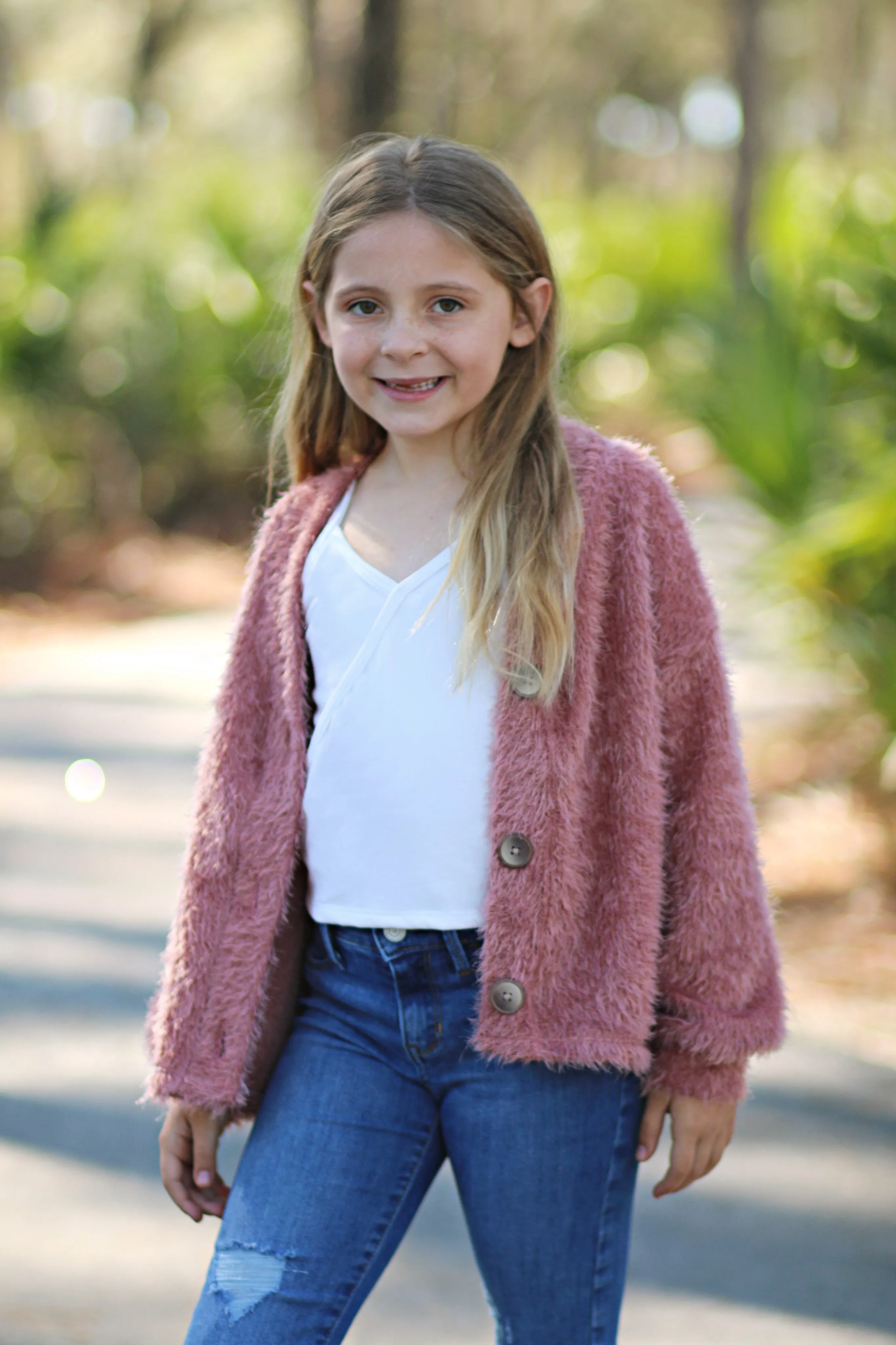 Nightingale Cardigan and Hi-Low Crop PDF Pattern Girls 2T-14yrs