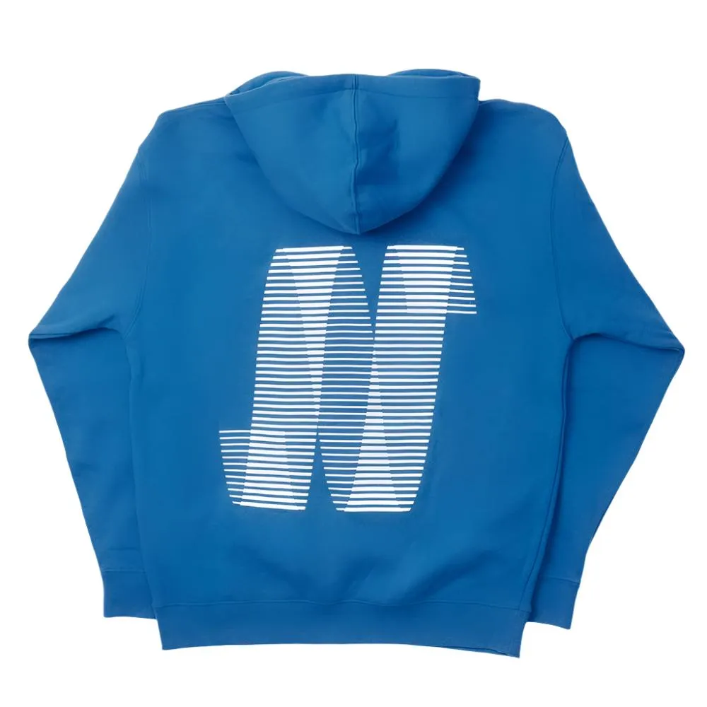 North N Logo Hooded Sweatshirt - Royal Blue/White