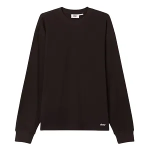 Obey Lowercase Longsleeve Thermal Sweater - Pirate Black