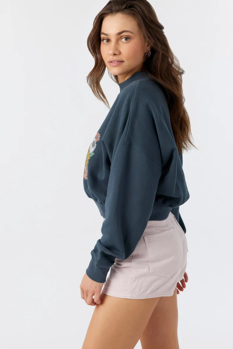 O'Neill Moment Crop Sweatshirt-Slate