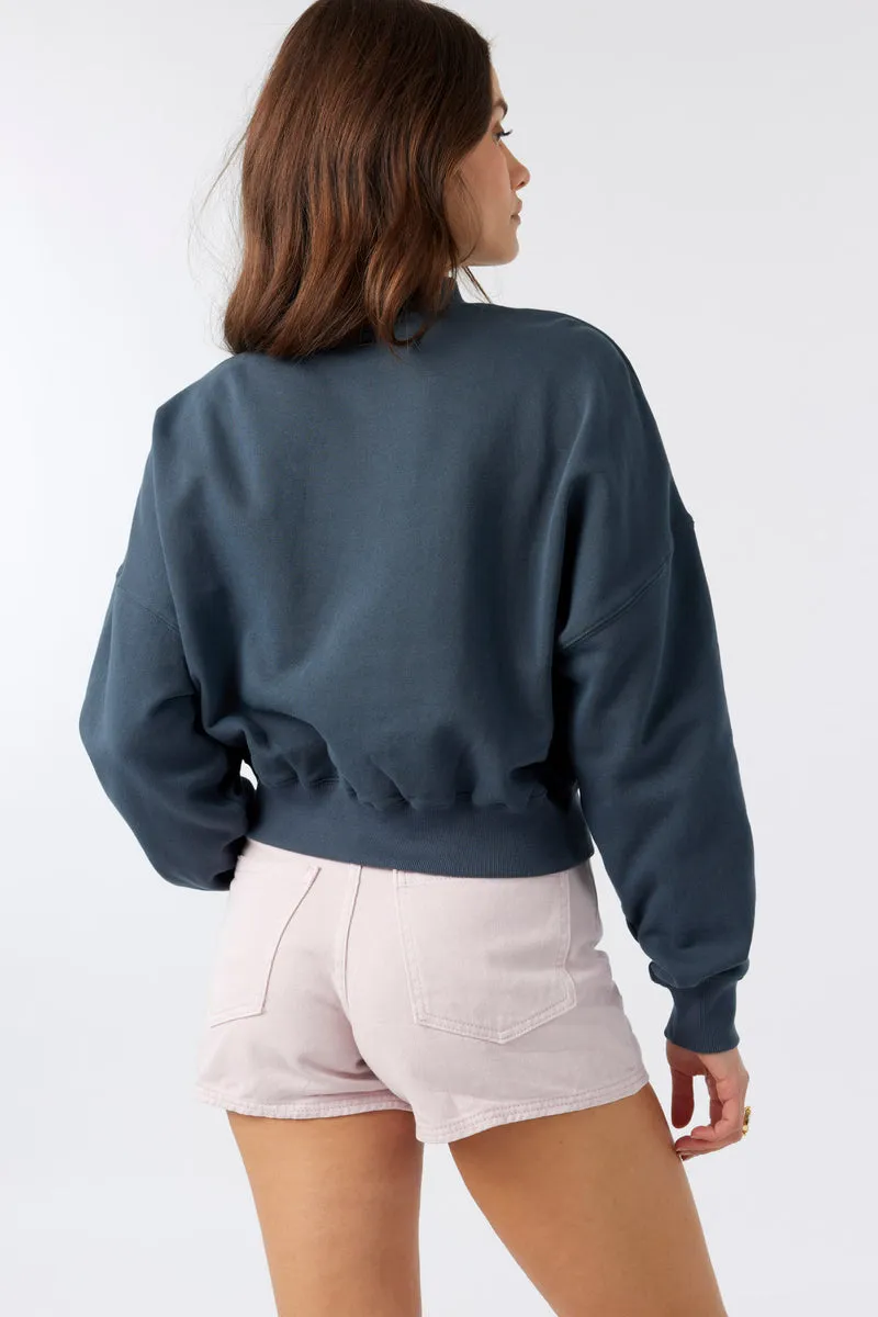 O'Neill Moment Crop Sweatshirt-Slate