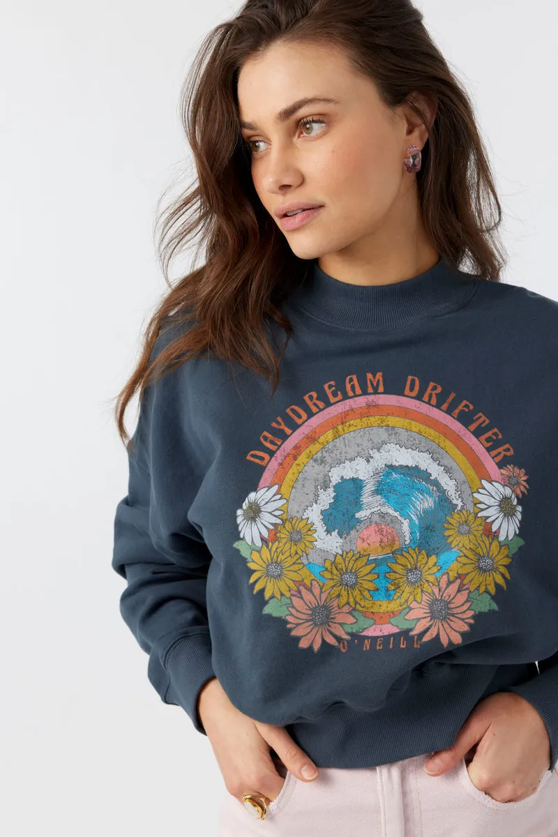 O'Neill Moment Crop Sweatshirt-Slate