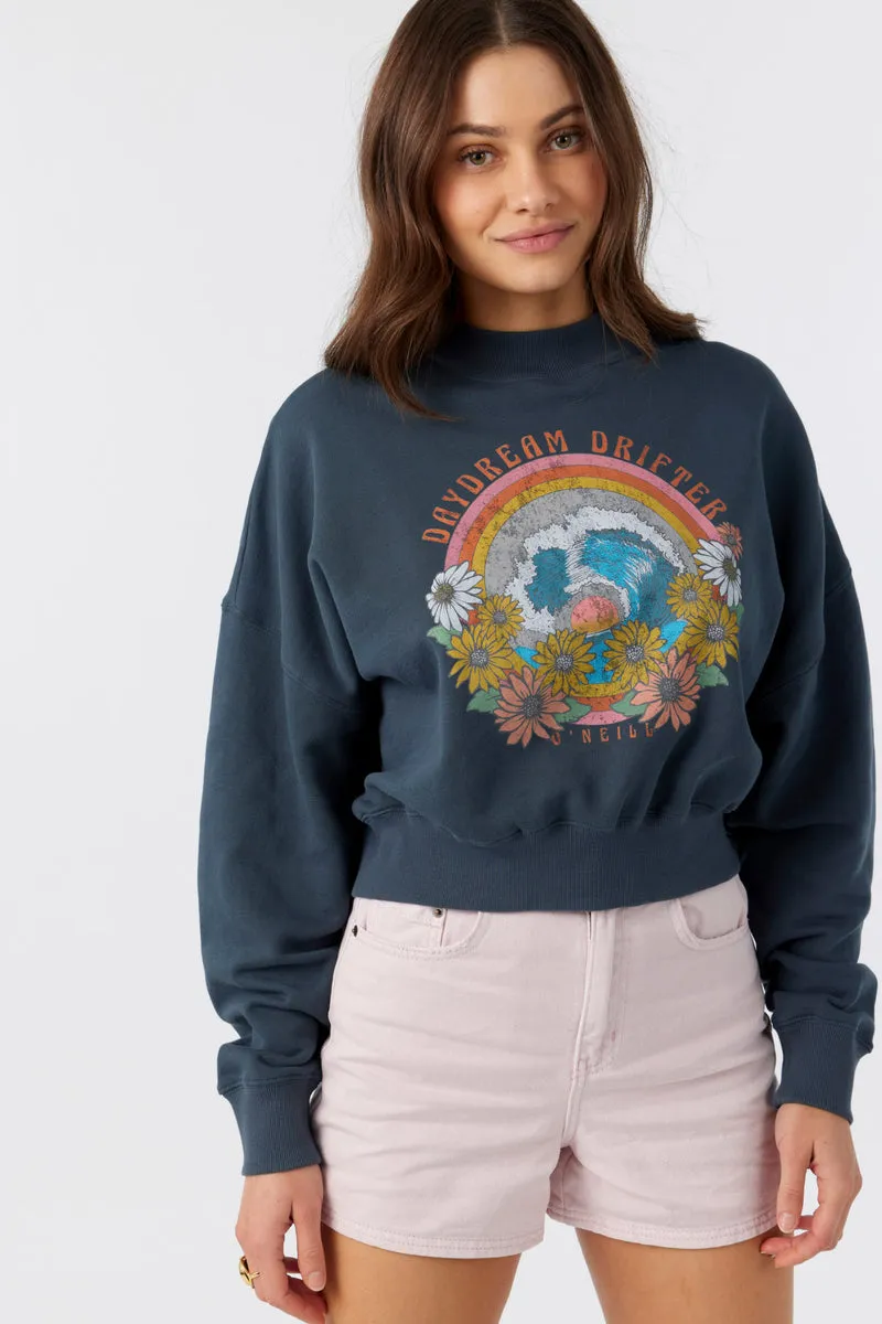 O'Neill Moment Crop Sweatshirt-Slate