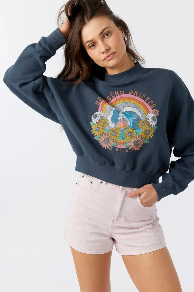 O'Neill Moment Crop Sweatshirt-Slate