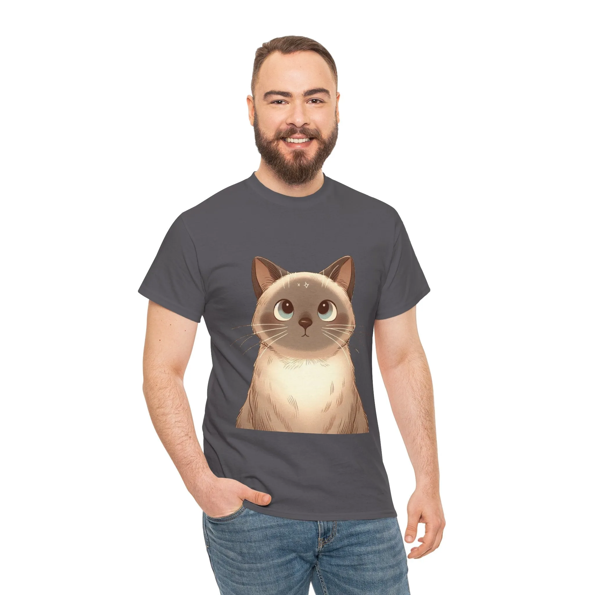 Opal - Siamese Cat Unisex Heavy Cotton Tee