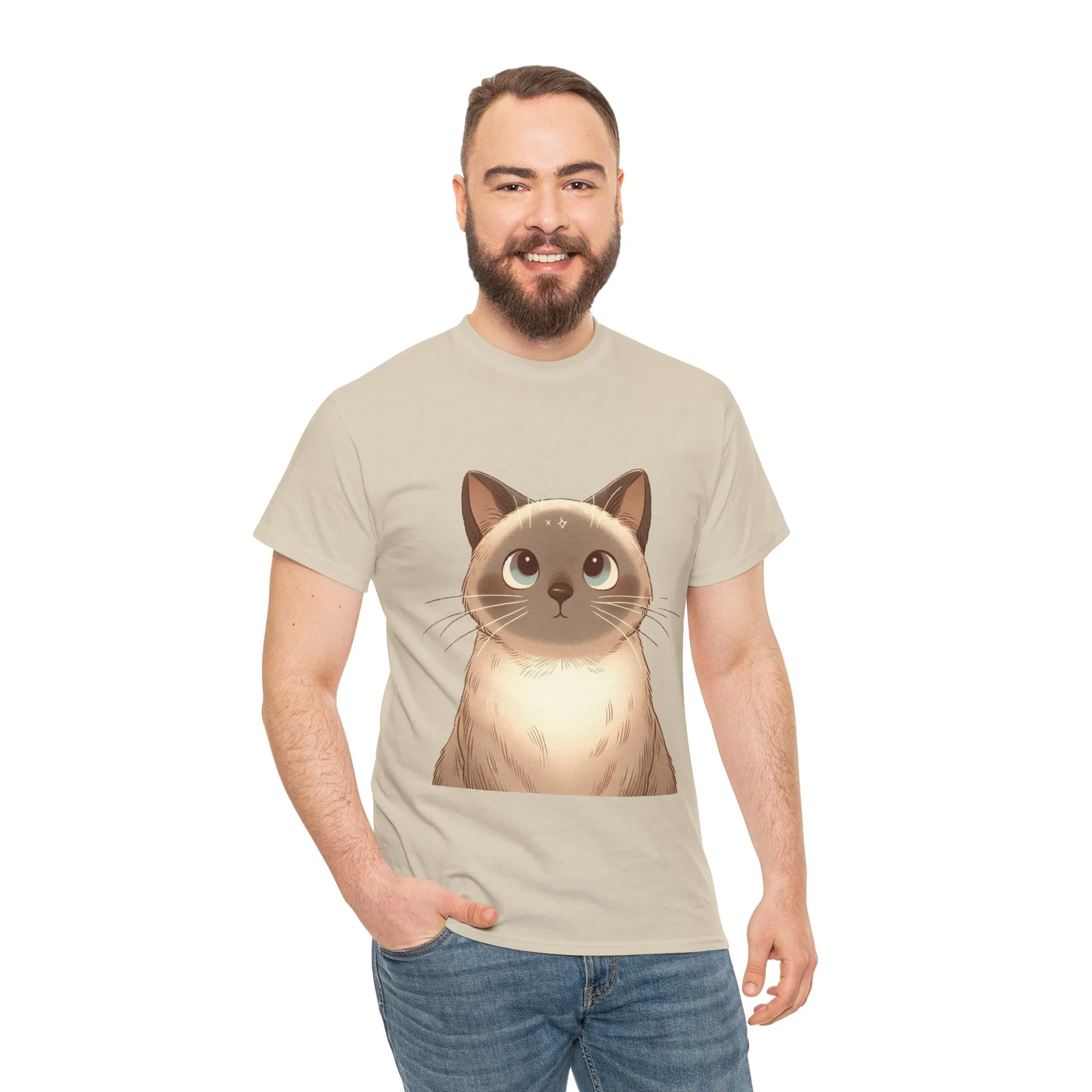 Opal - Siamese Cat Unisex Heavy Cotton Tee