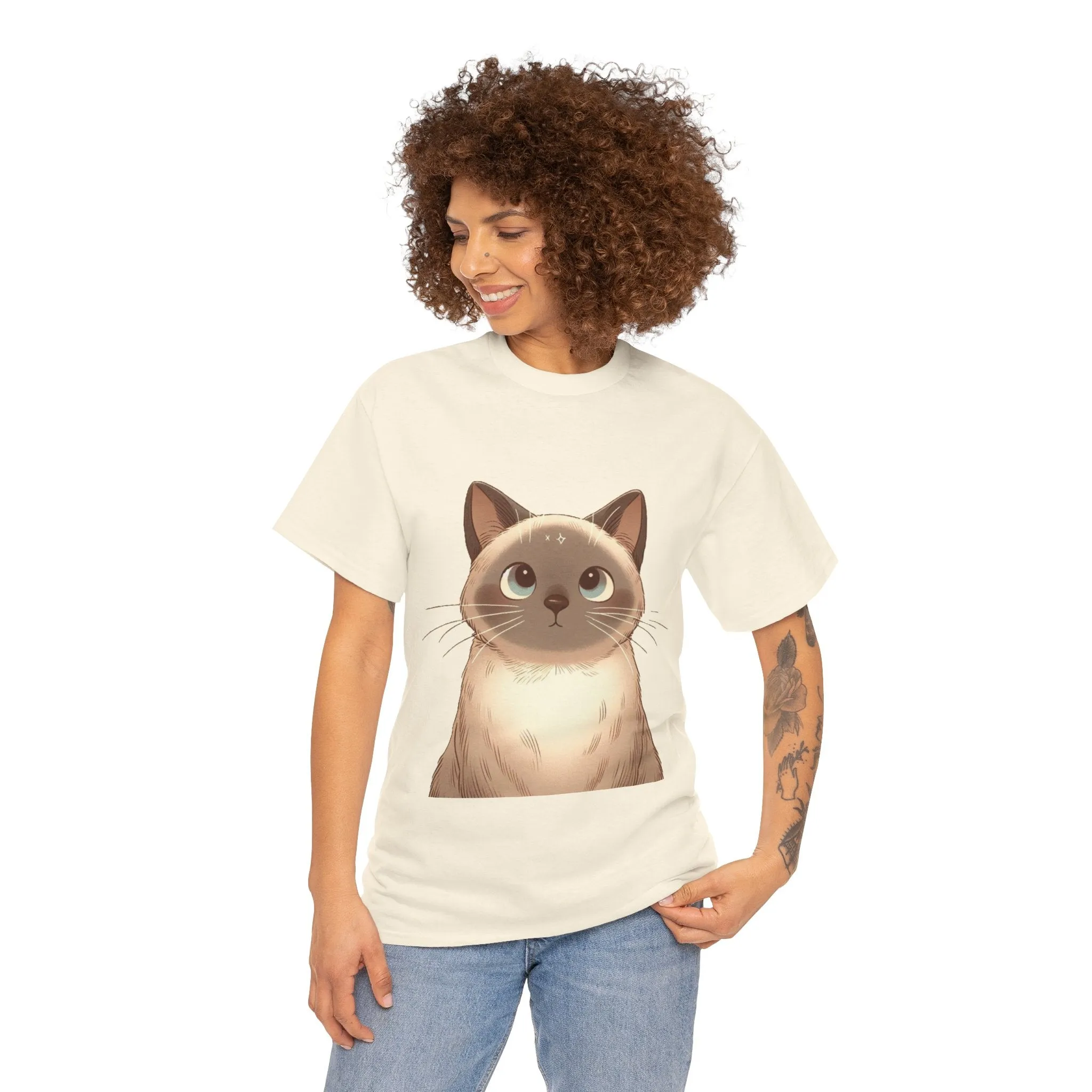 Opal - Siamese Cat Unisex Heavy Cotton Tee