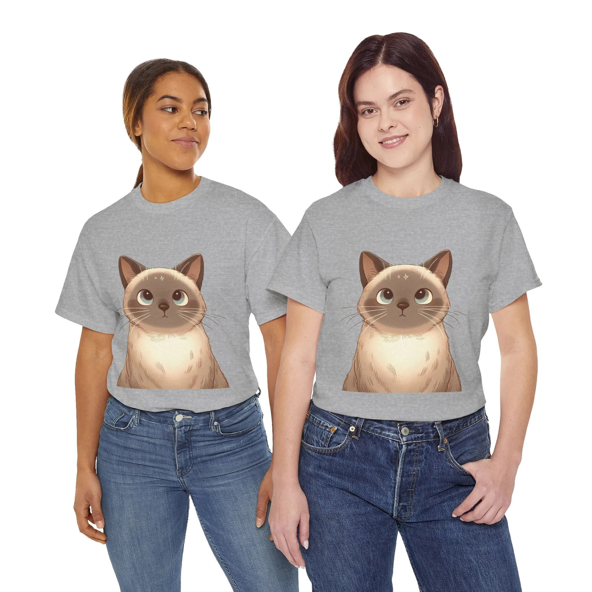 Opal - Siamese Cat Unisex Heavy Cotton Tee