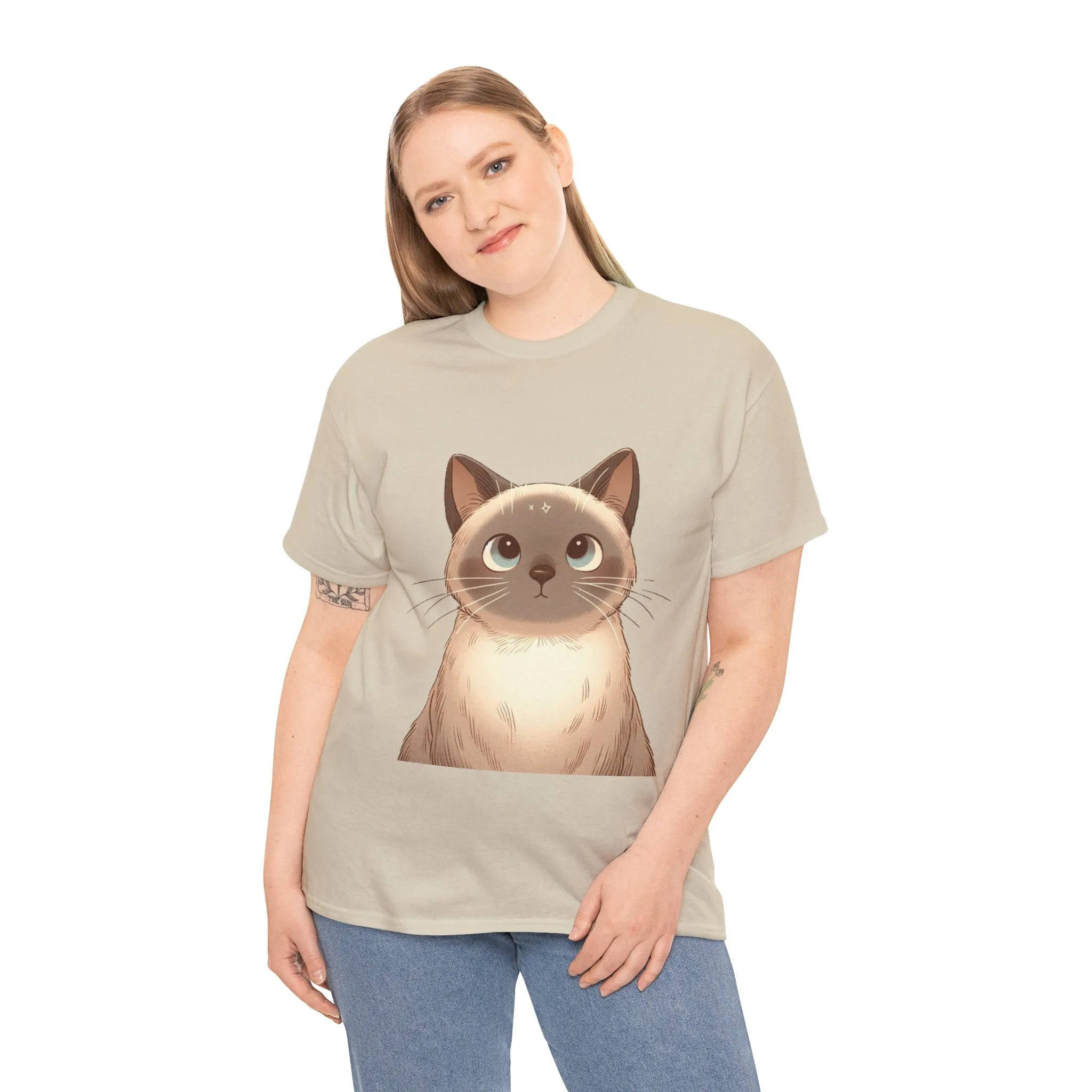 Opal - Siamese Cat Unisex Heavy Cotton Tee