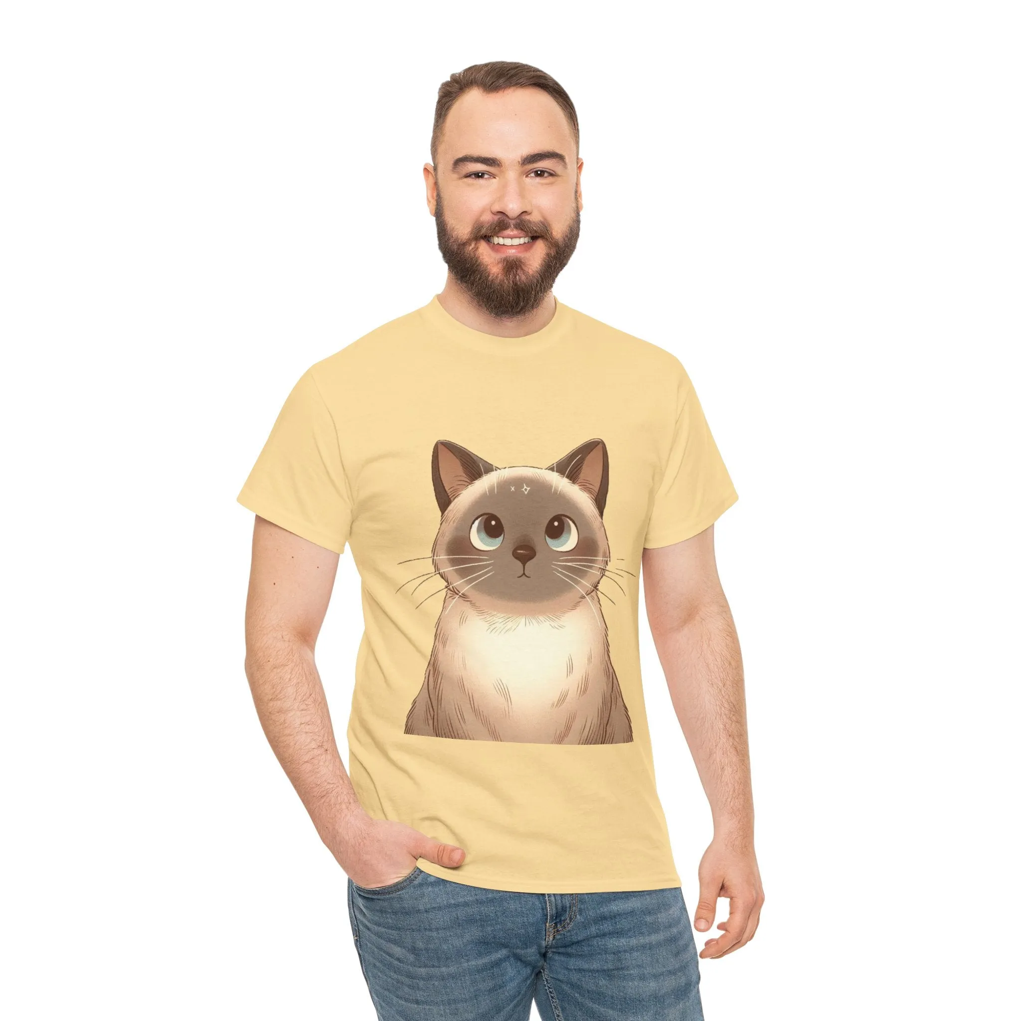 Opal - Siamese Cat Unisex Heavy Cotton Tee