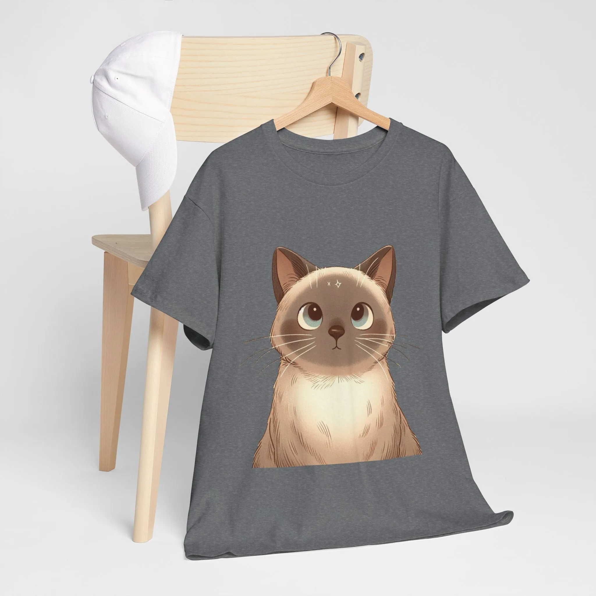 Opal - Siamese Cat Unisex Heavy Cotton Tee