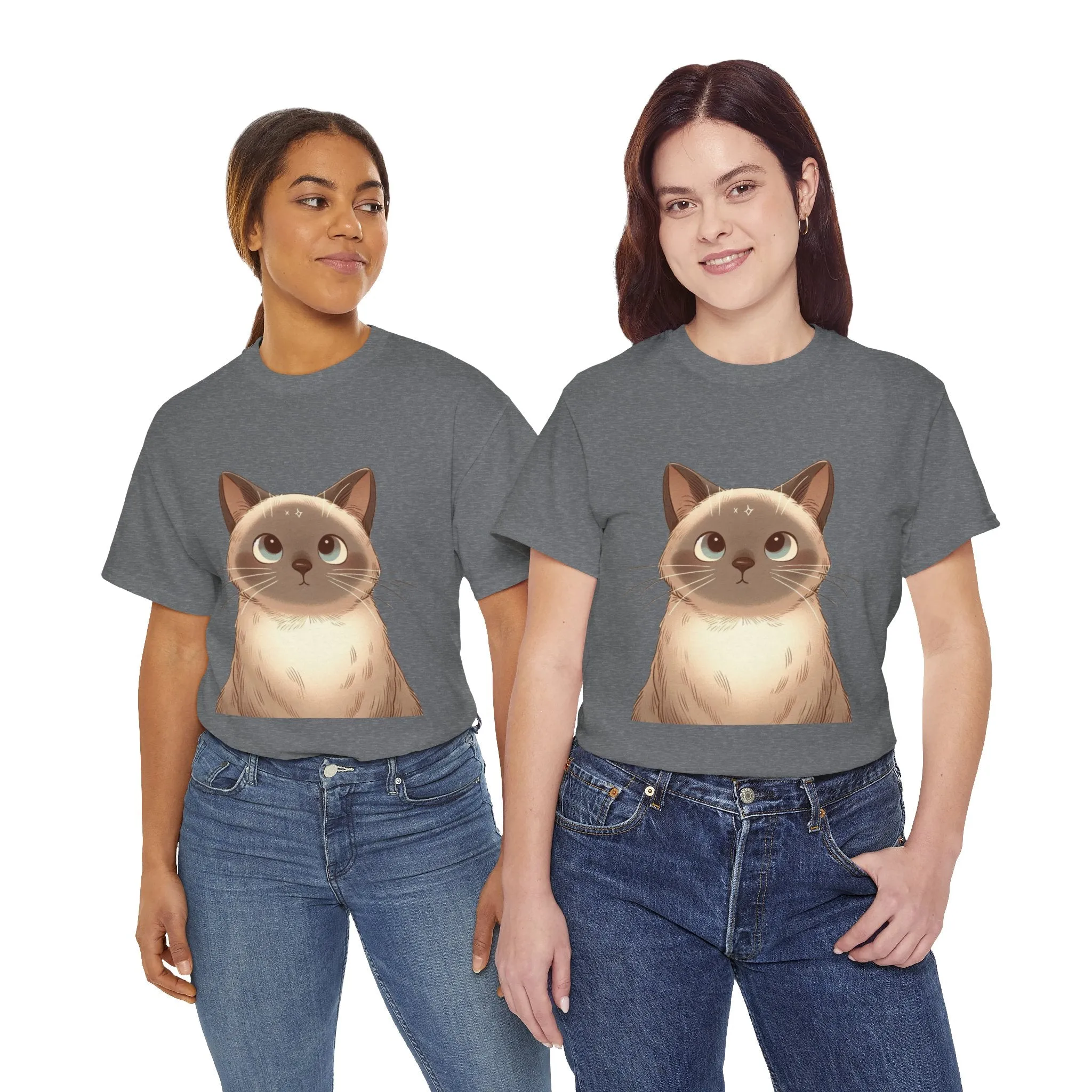 Opal - Siamese Cat Unisex Heavy Cotton Tee