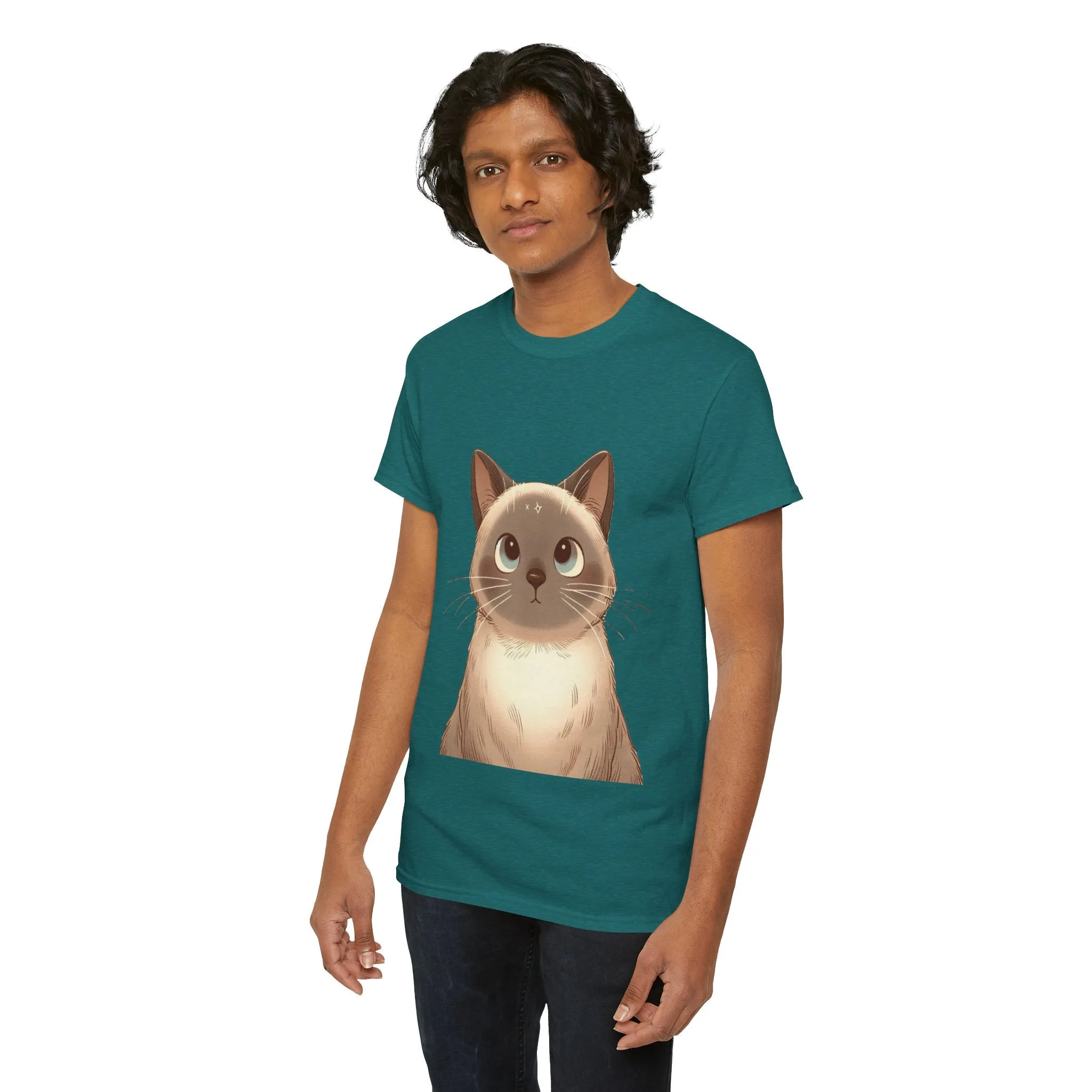 Opal - Siamese Cat Unisex Heavy Cotton Tee