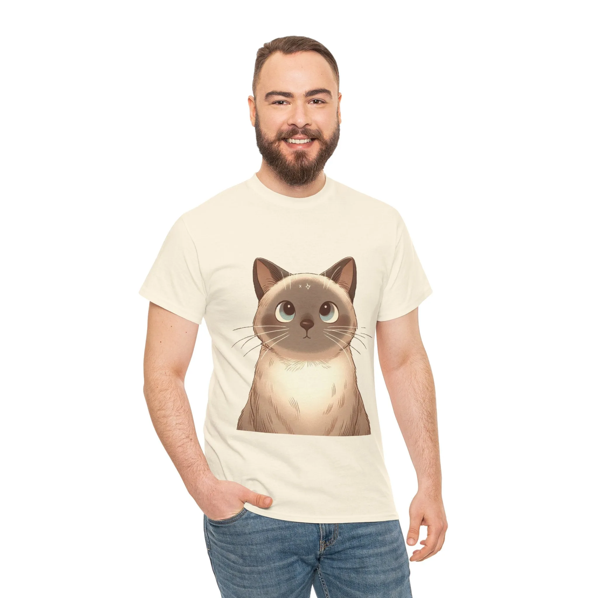 Opal - Siamese Cat Unisex Heavy Cotton Tee