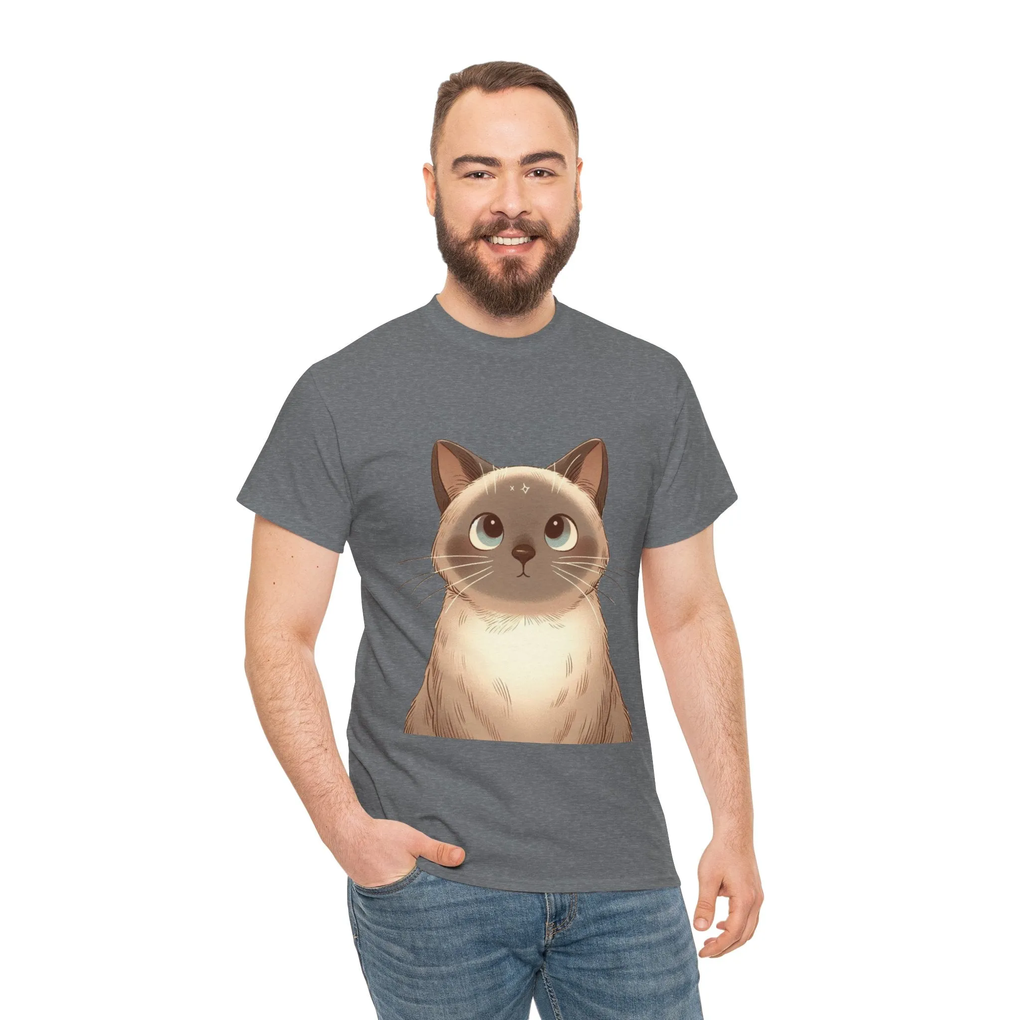 Opal - Siamese Cat Unisex Heavy Cotton Tee