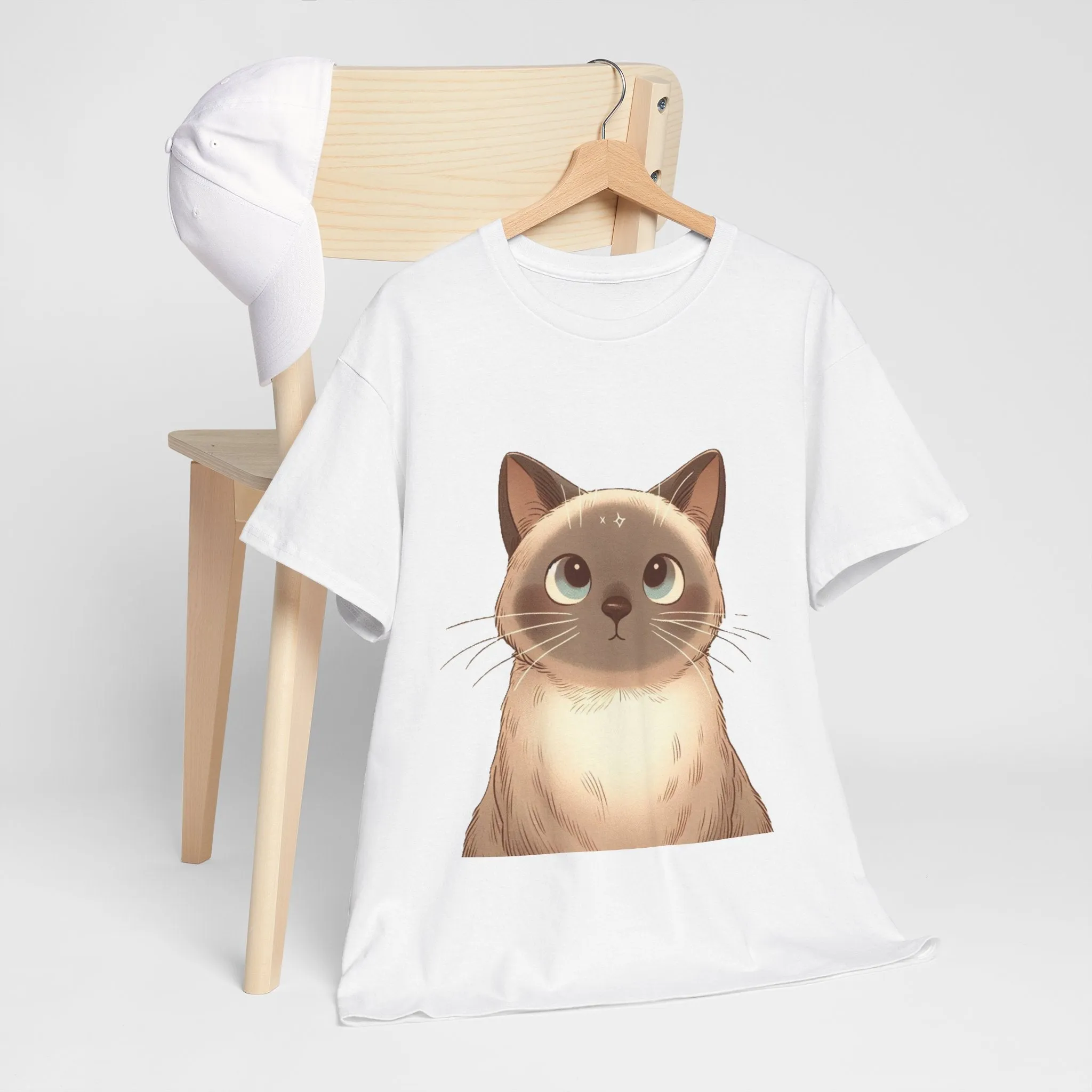 Opal - Siamese Cat Unisex Heavy Cotton Tee