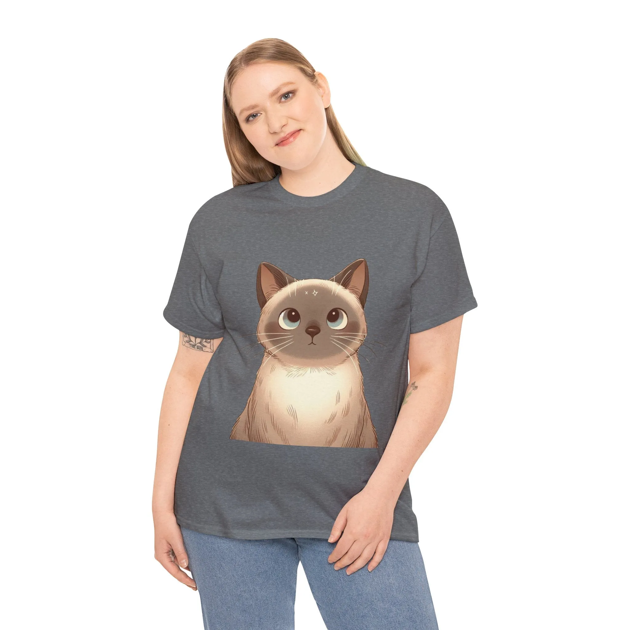 Opal - Siamese Cat Unisex Heavy Cotton Tee