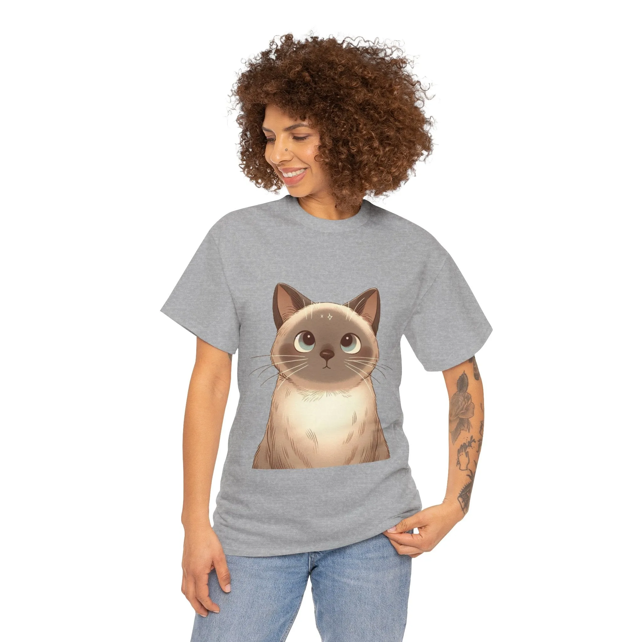 Opal - Siamese Cat Unisex Heavy Cotton Tee