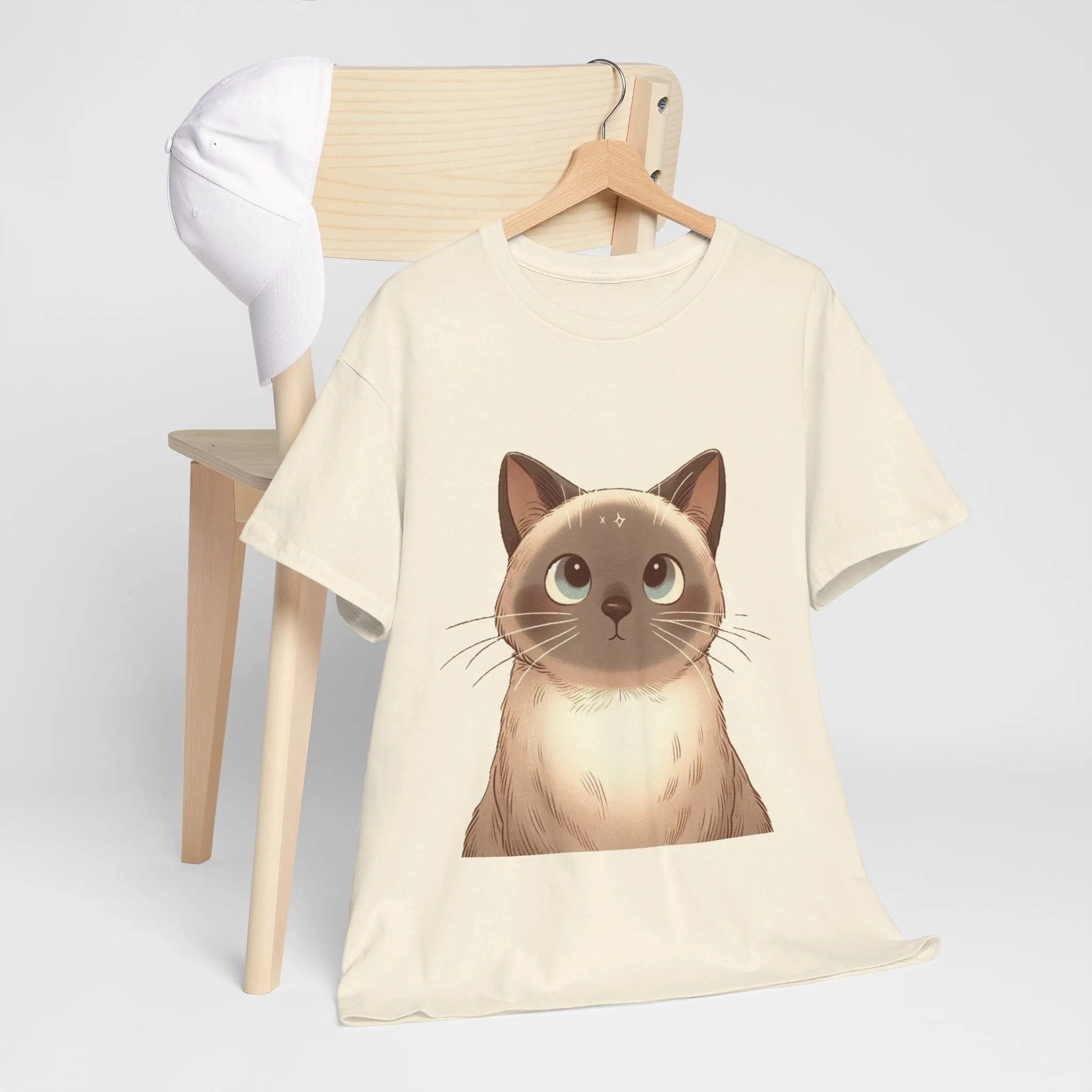 Opal - Siamese Cat Unisex Heavy Cotton Tee