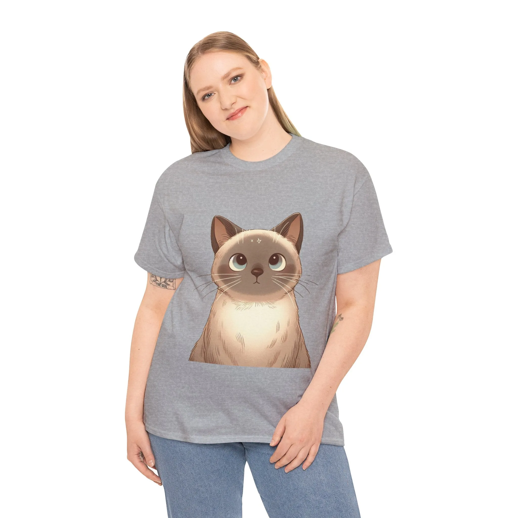 Opal - Siamese Cat Unisex Heavy Cotton Tee