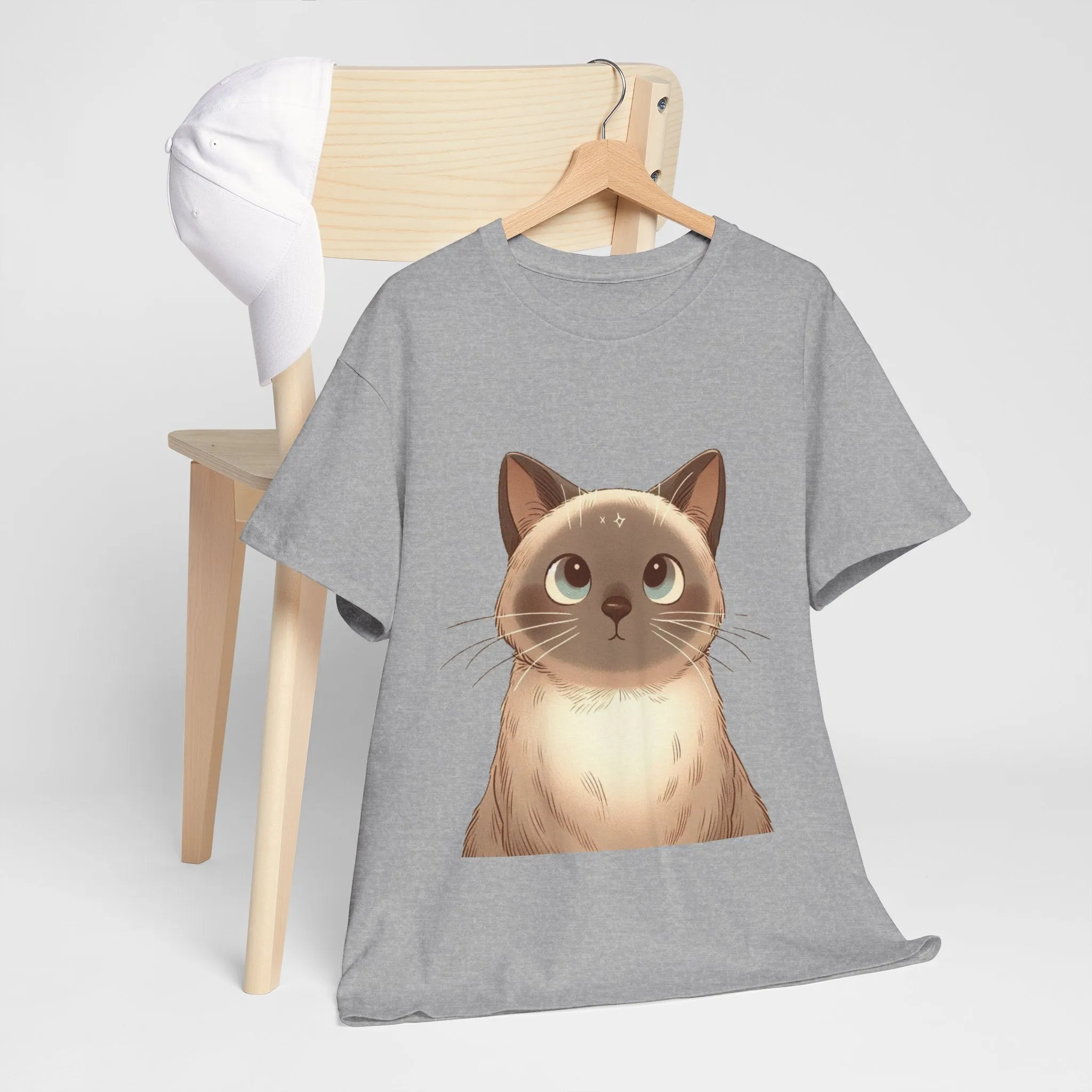 Opal - Siamese Cat Unisex Heavy Cotton Tee