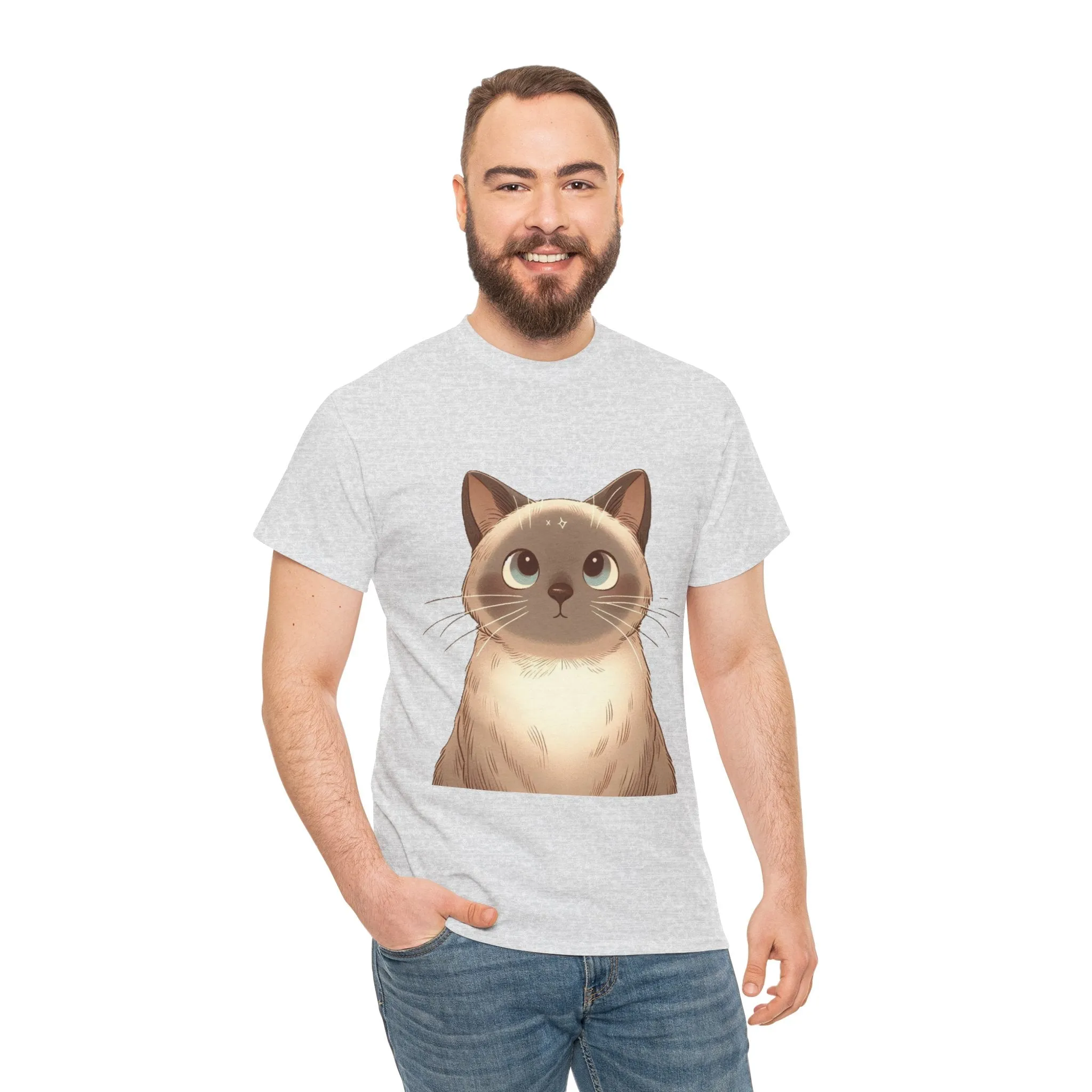 Opal - Siamese Cat Unisex Heavy Cotton Tee