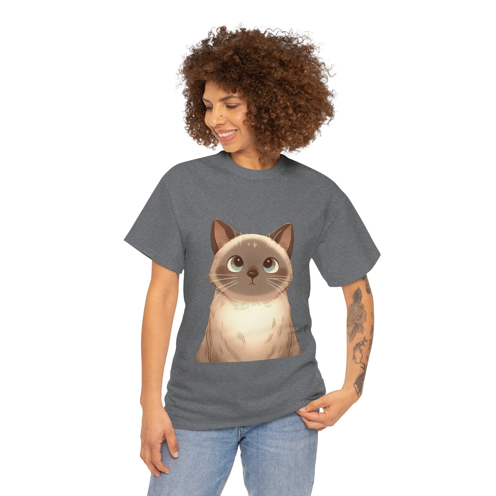 Opal - Siamese Cat Unisex Heavy Cotton Tee