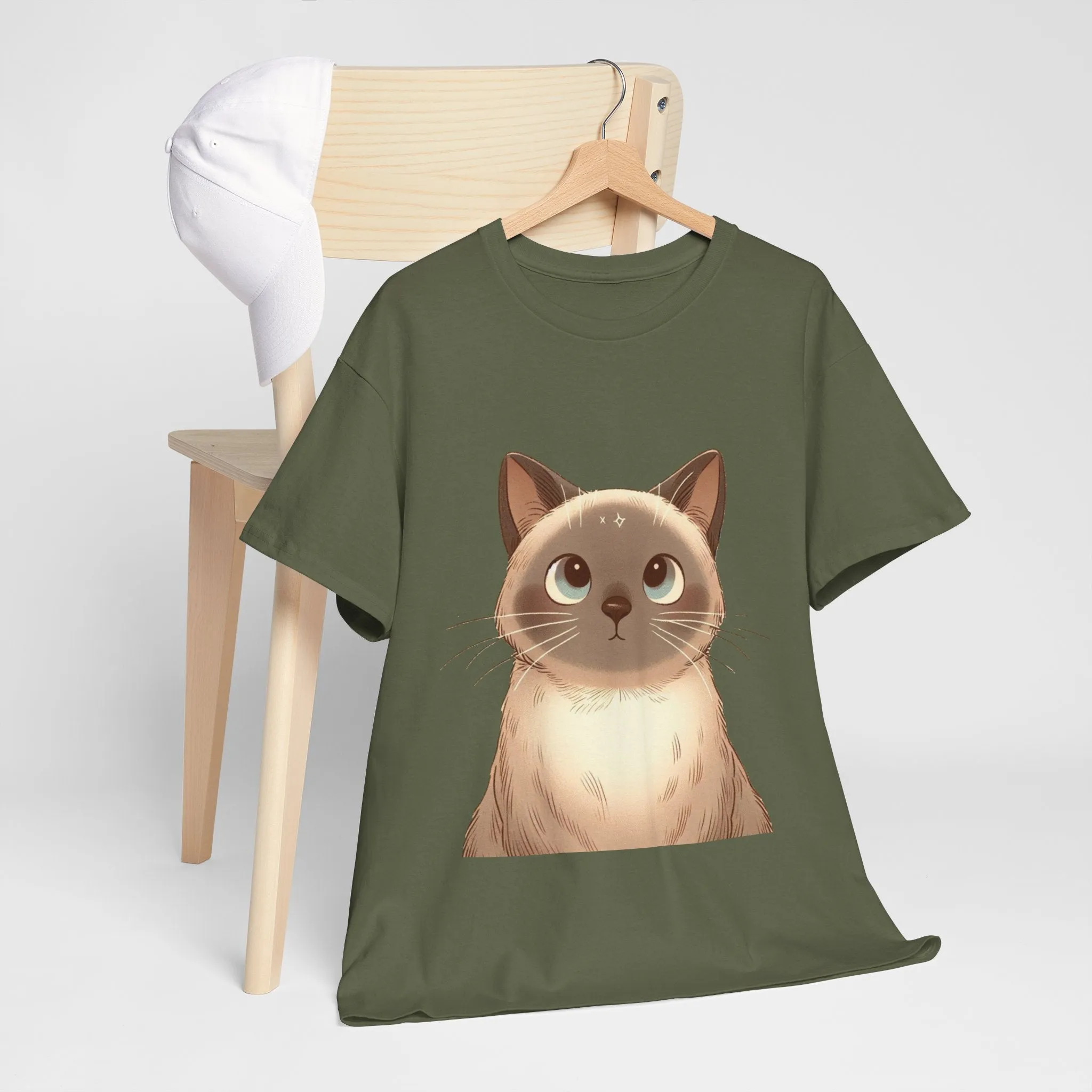 Opal - Siamese Cat Unisex Heavy Cotton Tee