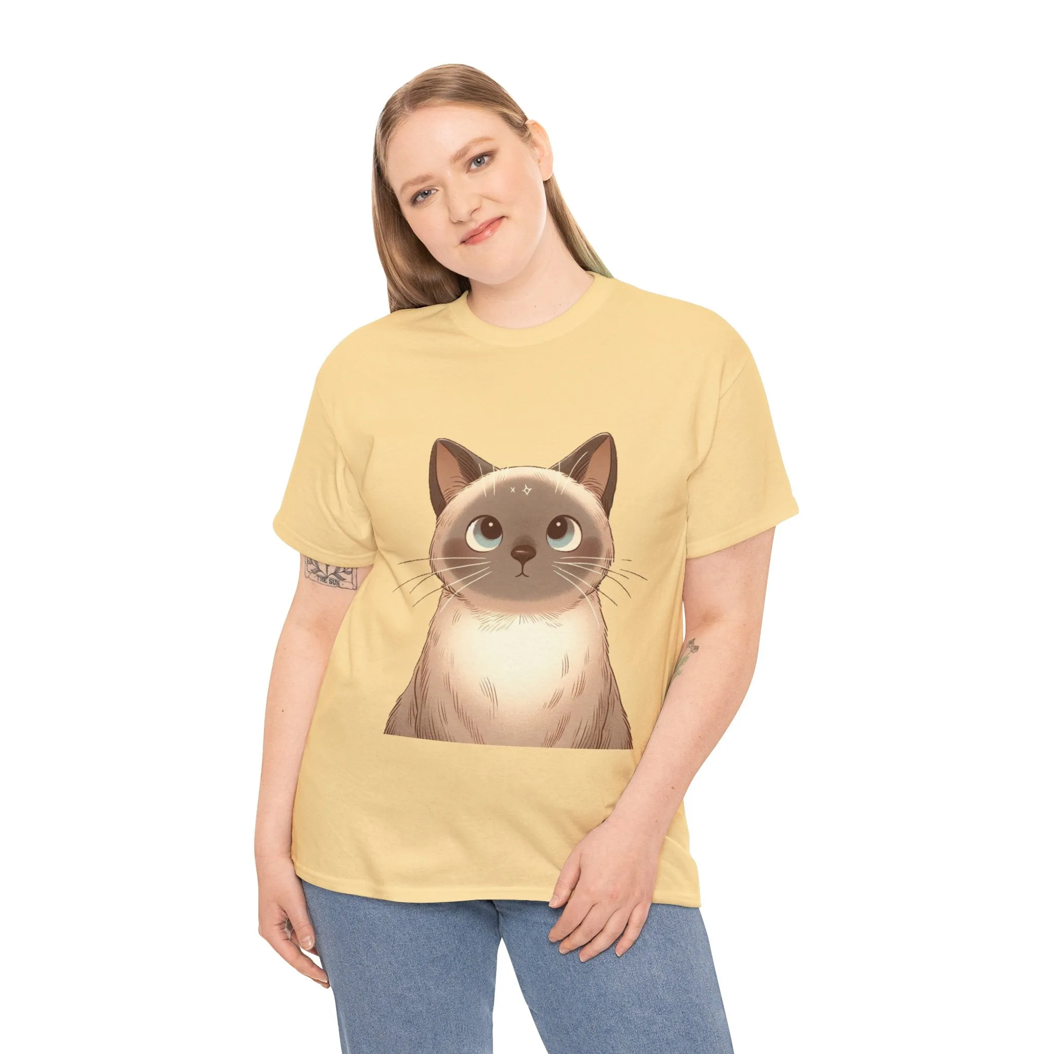 Opal - Siamese Cat Unisex Heavy Cotton Tee