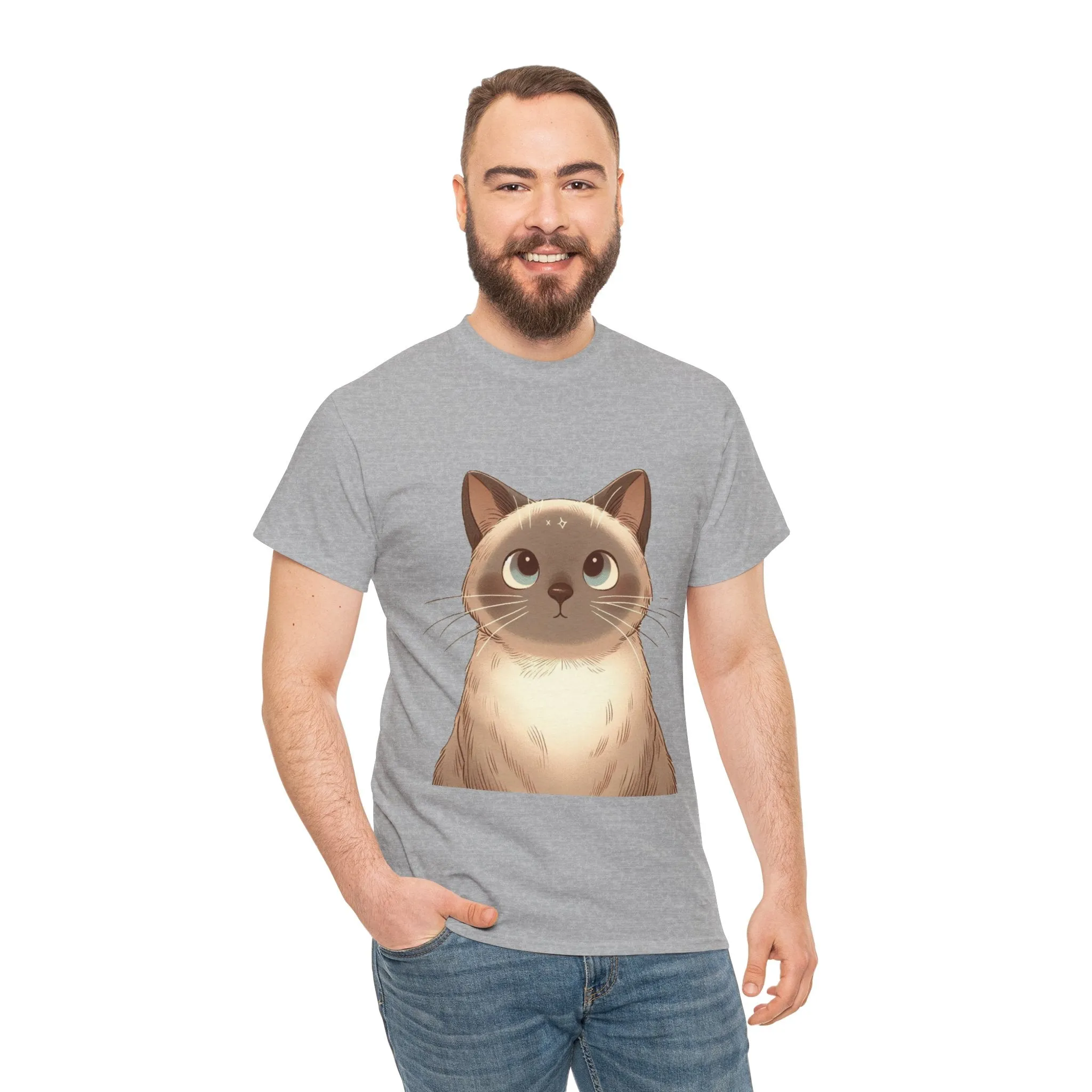 Opal - Siamese Cat Unisex Heavy Cotton Tee