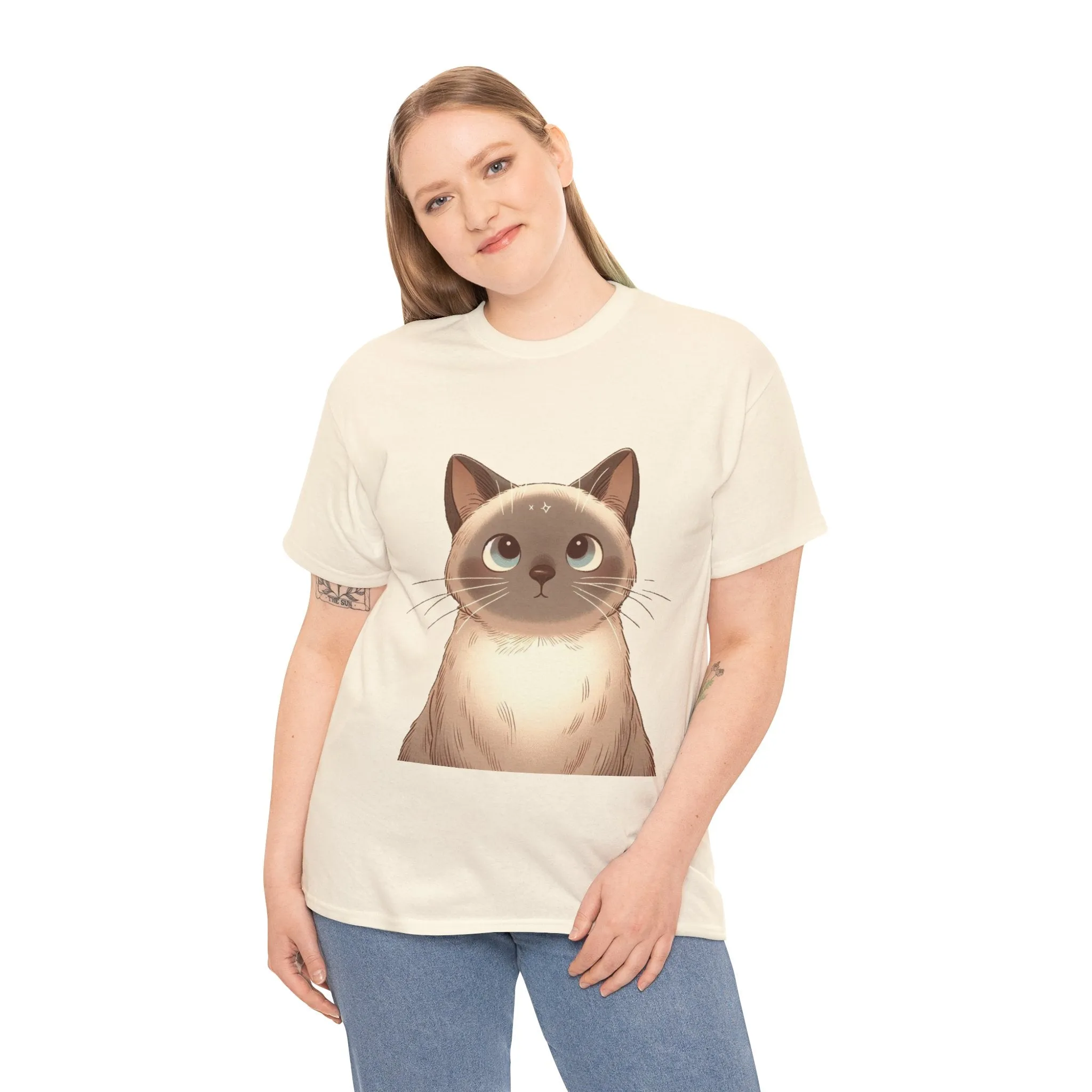 Opal - Siamese Cat Unisex Heavy Cotton Tee