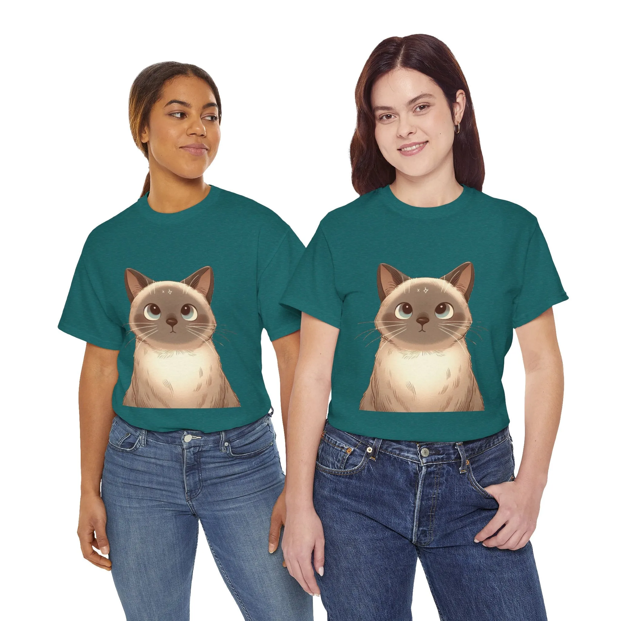 Opal - Siamese Cat Unisex Heavy Cotton Tee