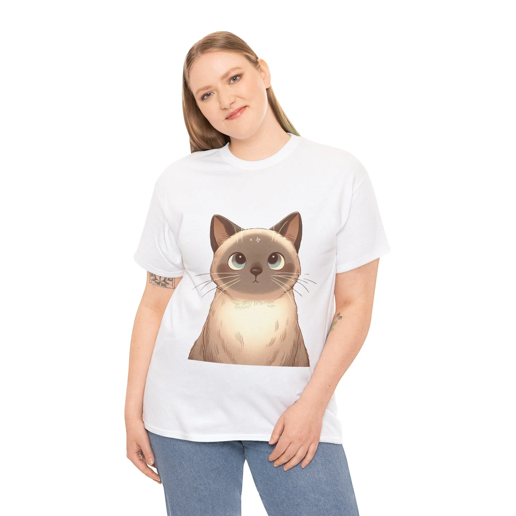 Opal - Siamese Cat Unisex Heavy Cotton Tee