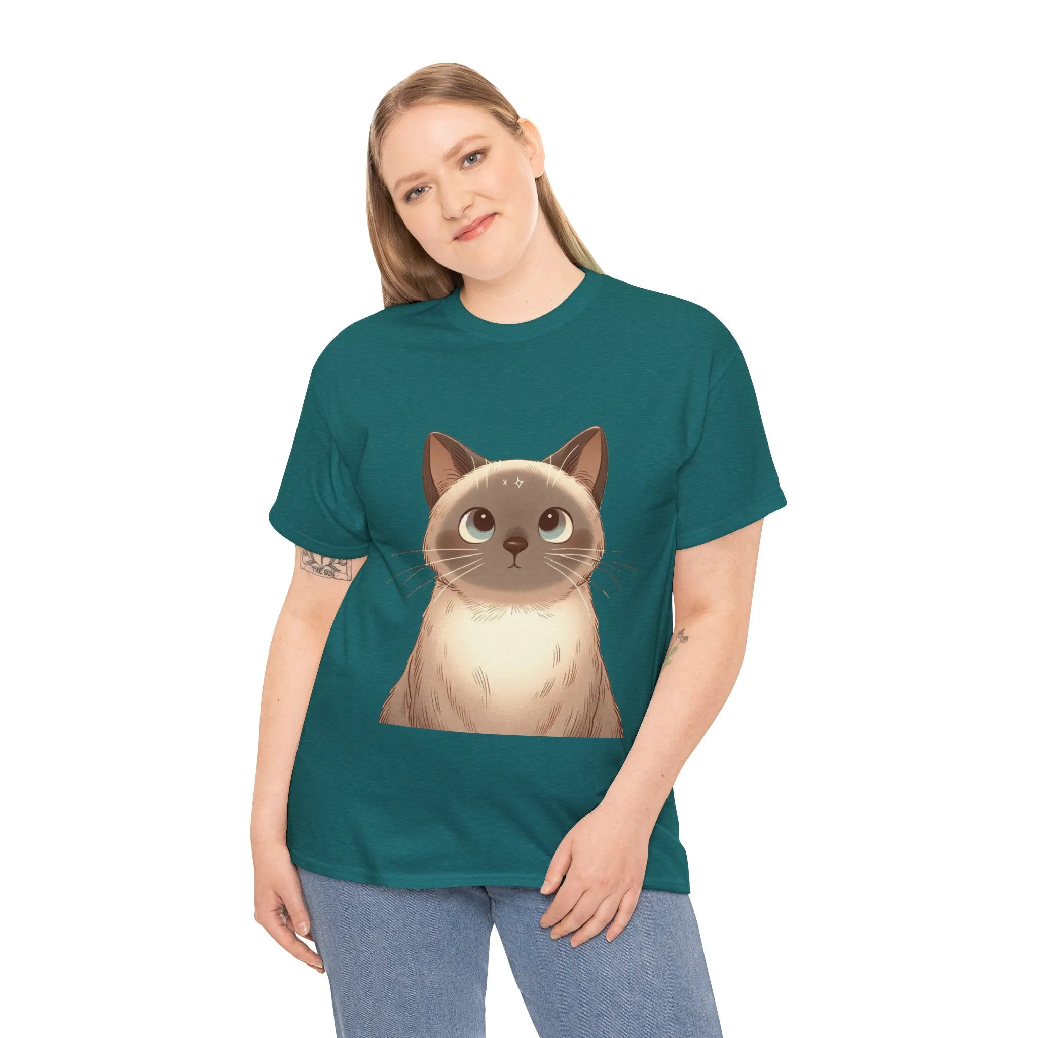 Opal - Siamese Cat Unisex Heavy Cotton Tee