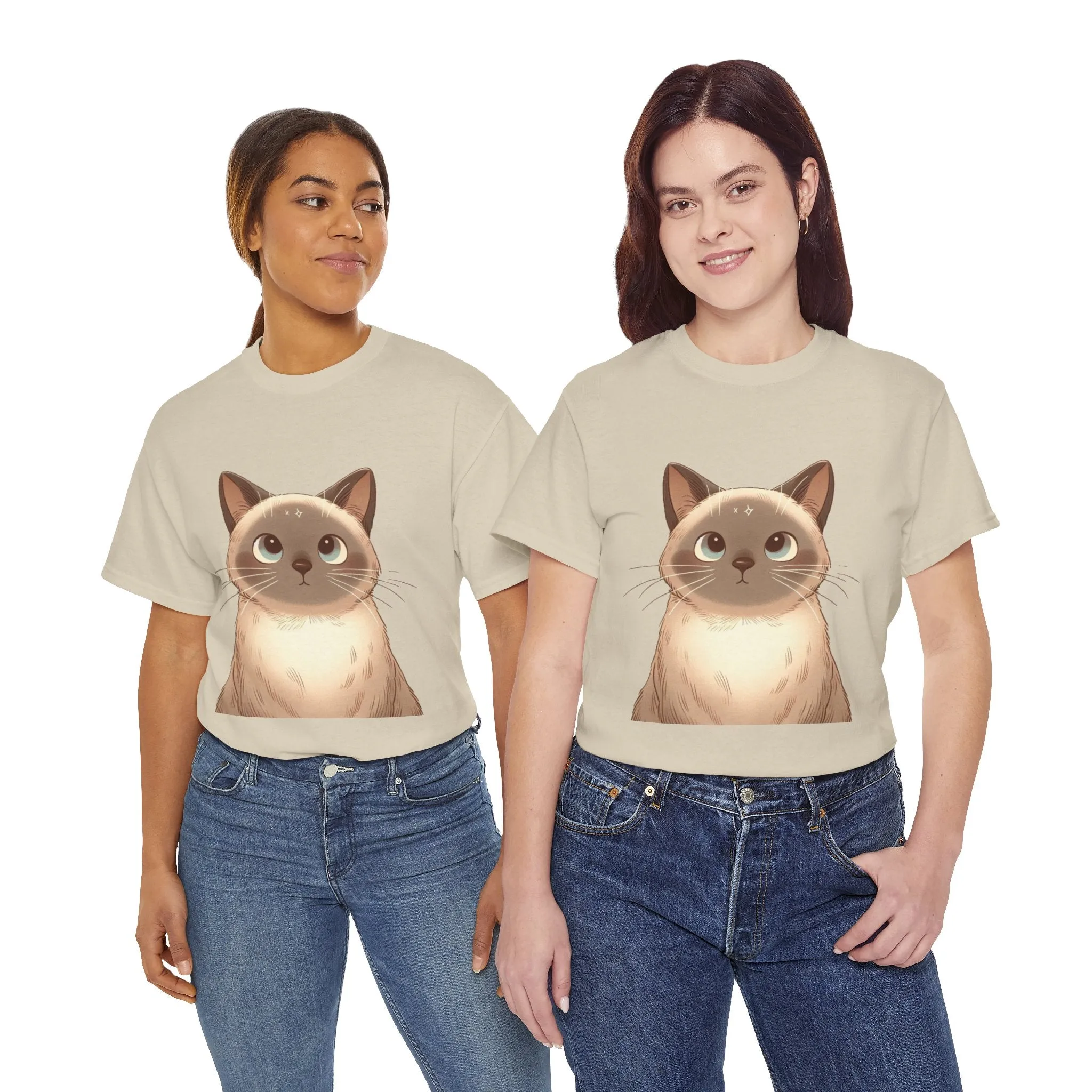 Opal - Siamese Cat Unisex Heavy Cotton Tee