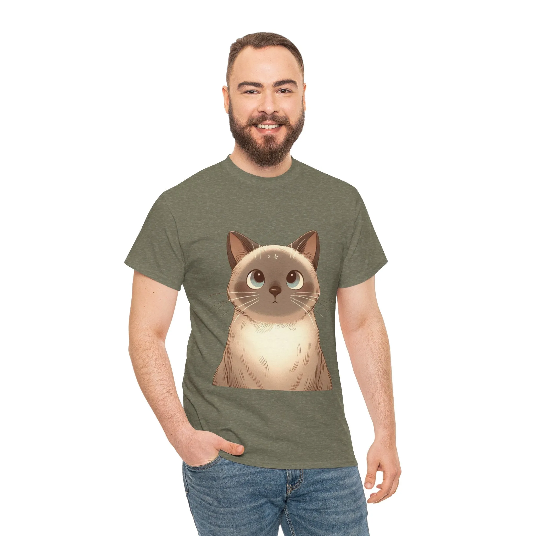 Opal - Siamese Cat Unisex Heavy Cotton Tee