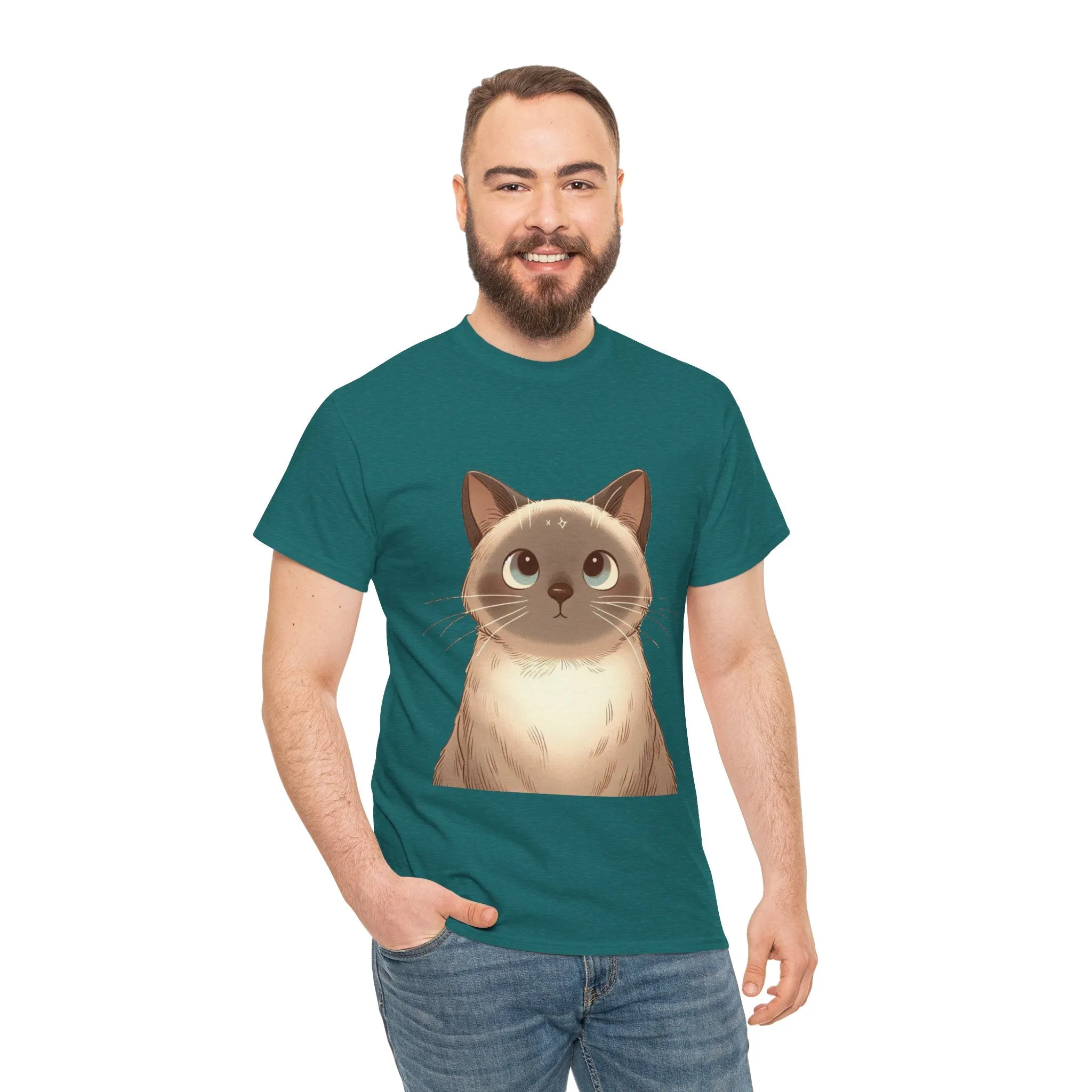 Opal - Siamese Cat Unisex Heavy Cotton Tee