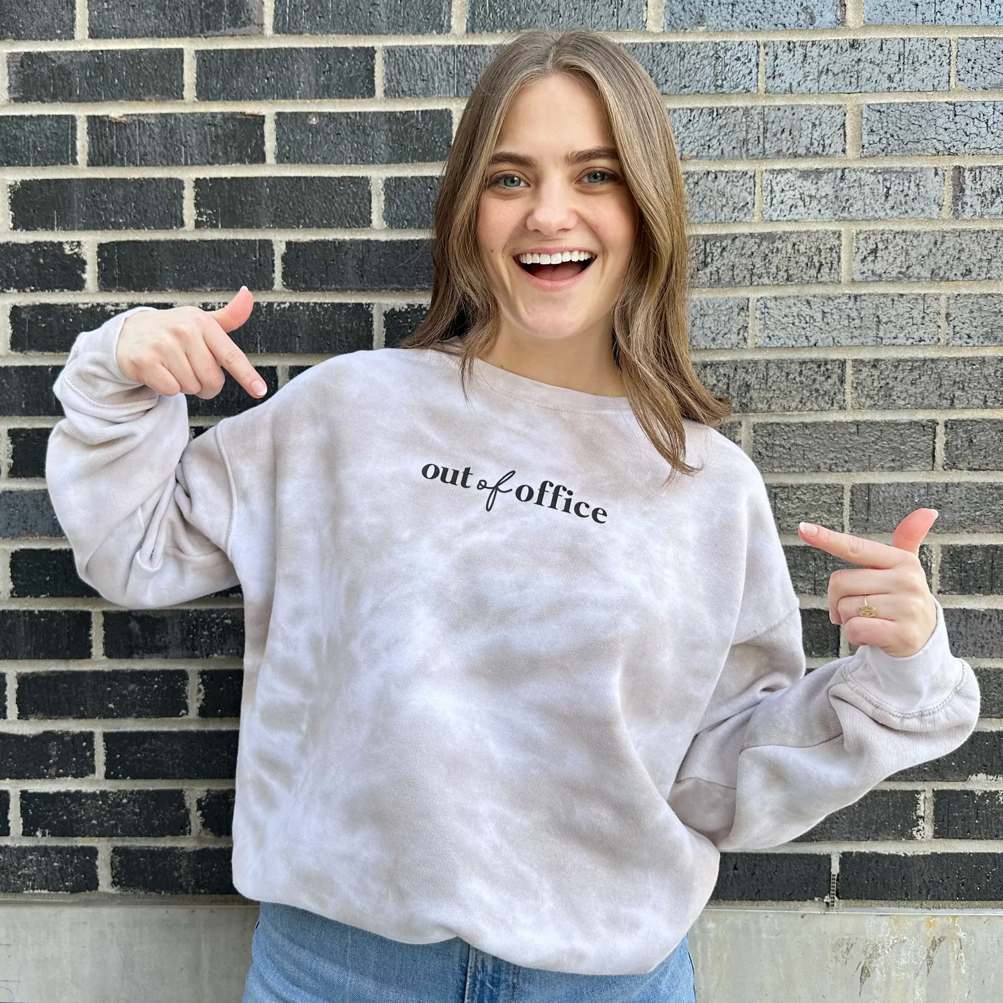 Out of Office Tie Dye Sweatshirt